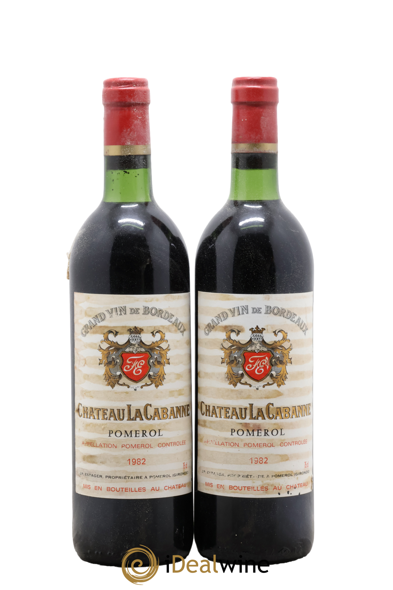 Château la Cabanne 1982 - Lot de 2 bouteilles - 0