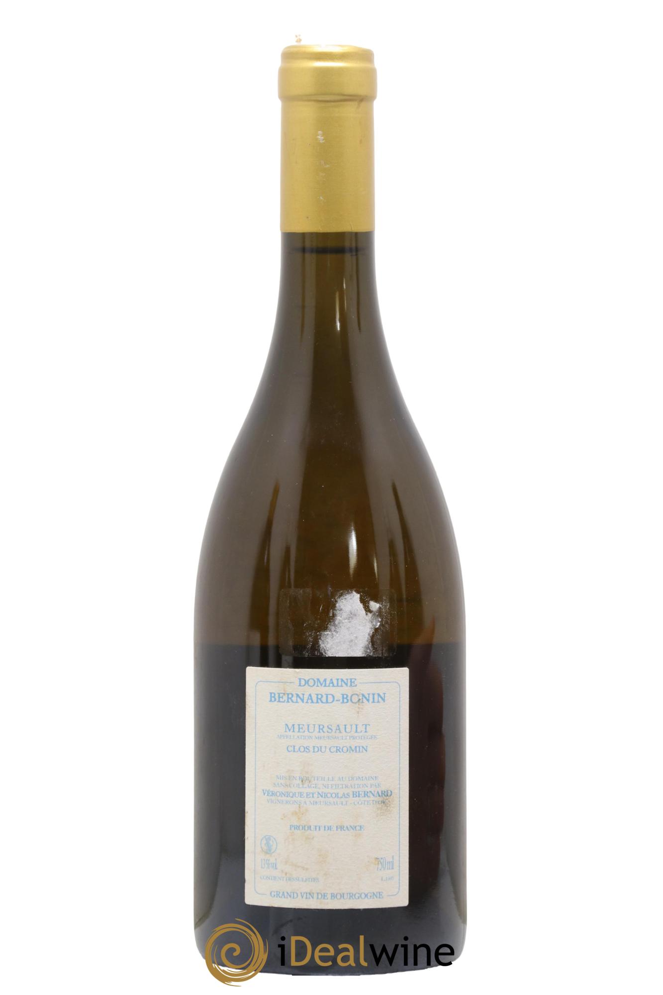 Meursault Clos du Cromin Bernard Bonin 2015 - Lot of 1 bottle - 1