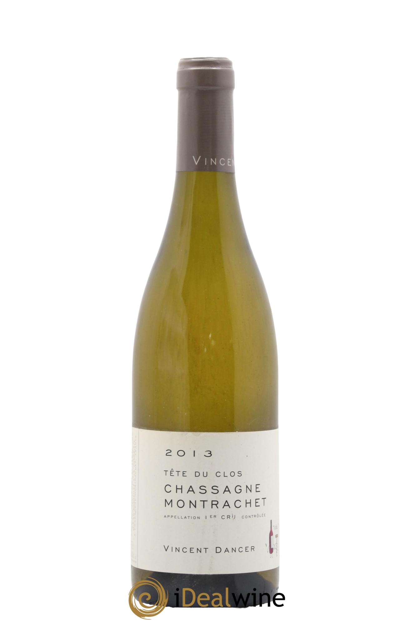 Chassagne-Montrachet 1er Cru (Morgeot) Tête du Clos Vincent Dancer 2013 - Lot de 1 bouteille - 0