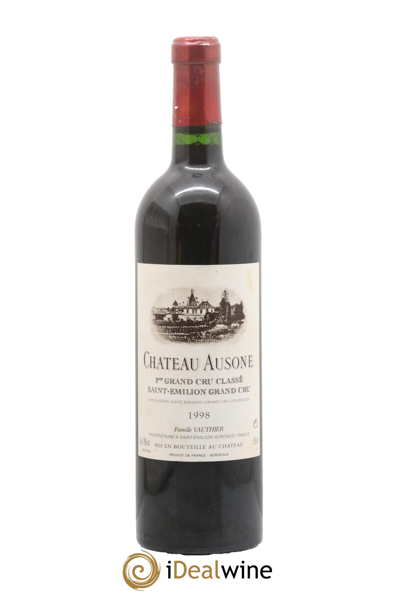 Château Ausone 1er Grand Cru Classé A 1998 - Lot de 1 bouteille - 0