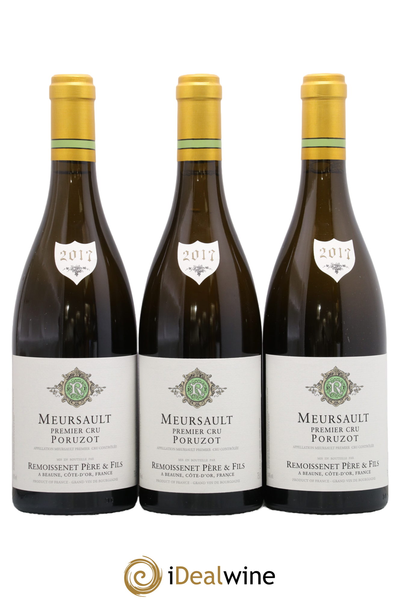 Meursault 1er Cru Poruzots Remoissenet Père et Fils 2017 - Lot de 3 bouteilles - 0