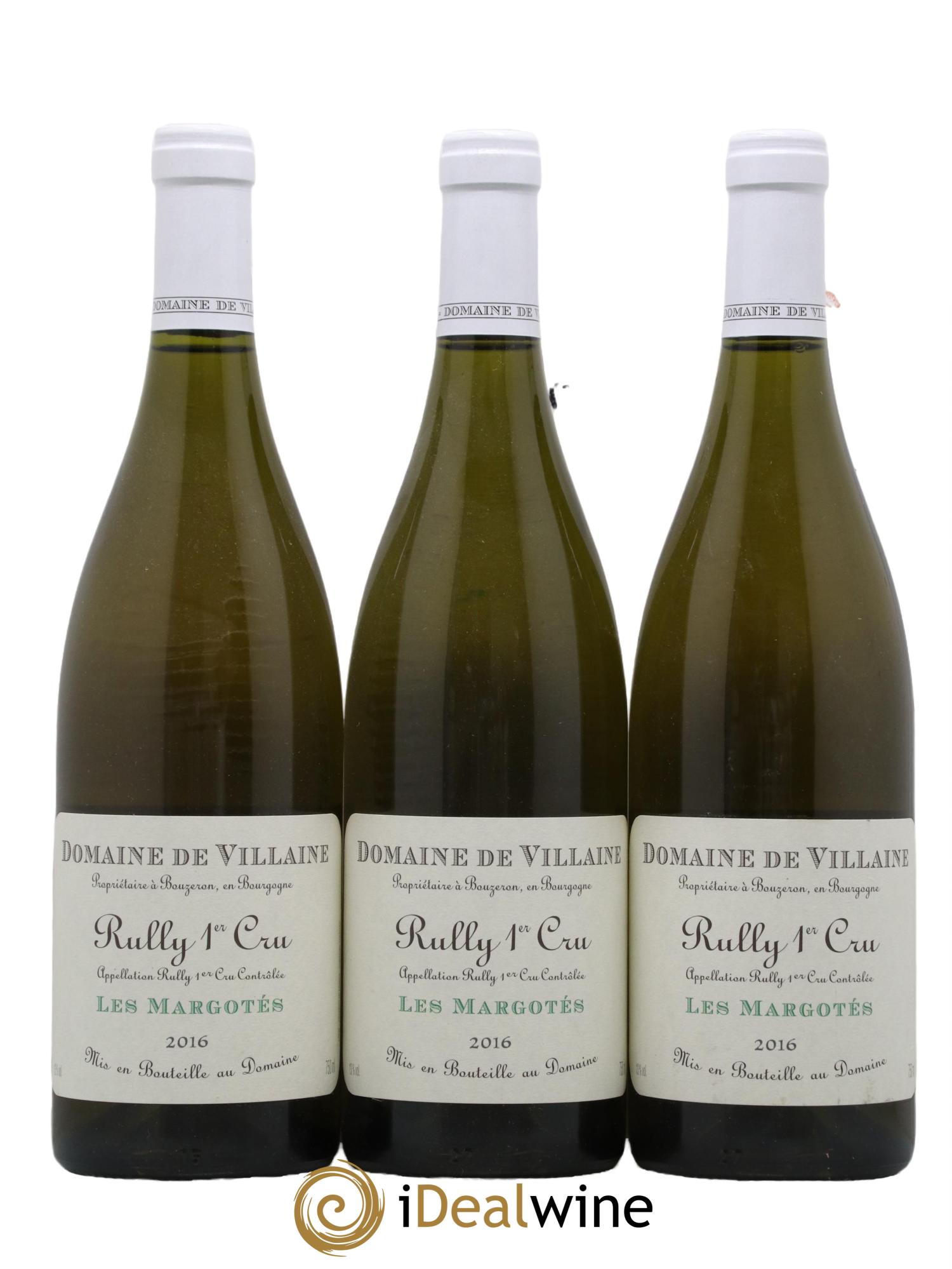 Rully 1er Cru Les Margotés Domaine de Villaine 2016 - Lot de 3 bouteilles - 0
