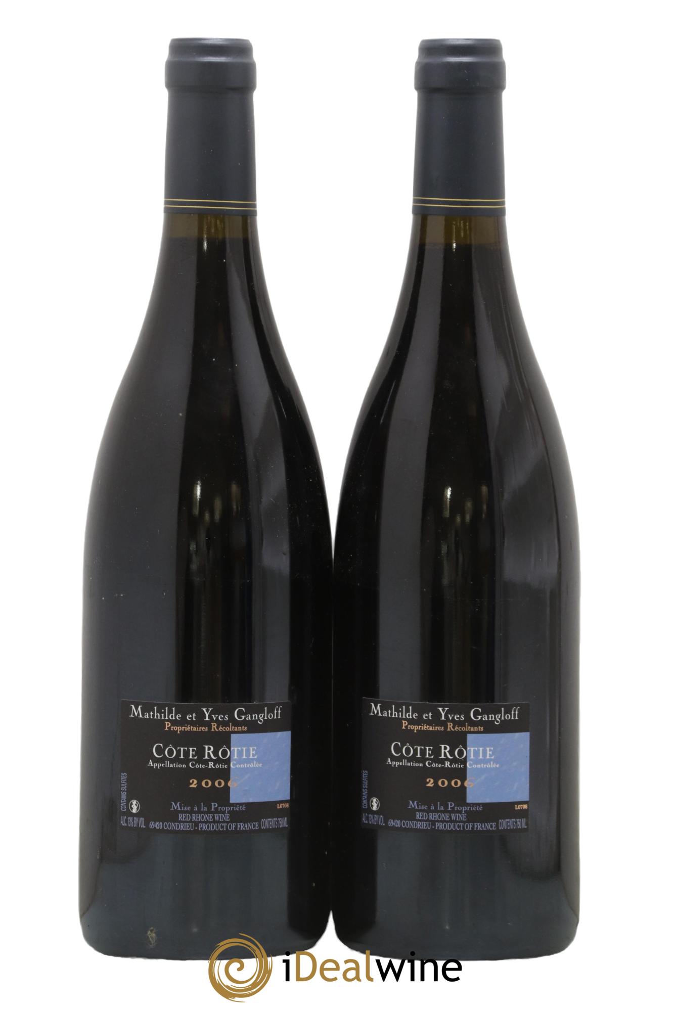Côte-Rôtie La Barbarine Gangloff (Domaine) 2006 - Lot de 2 bouteilles - 1