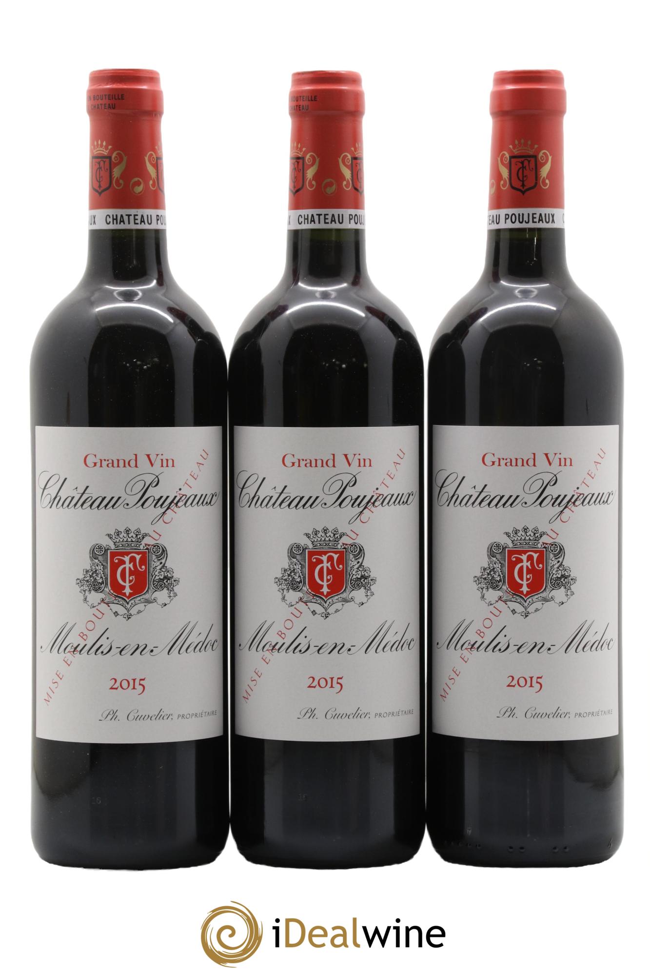 Château Poujeaux 2015 - Posten von 6 Flaschen - 1