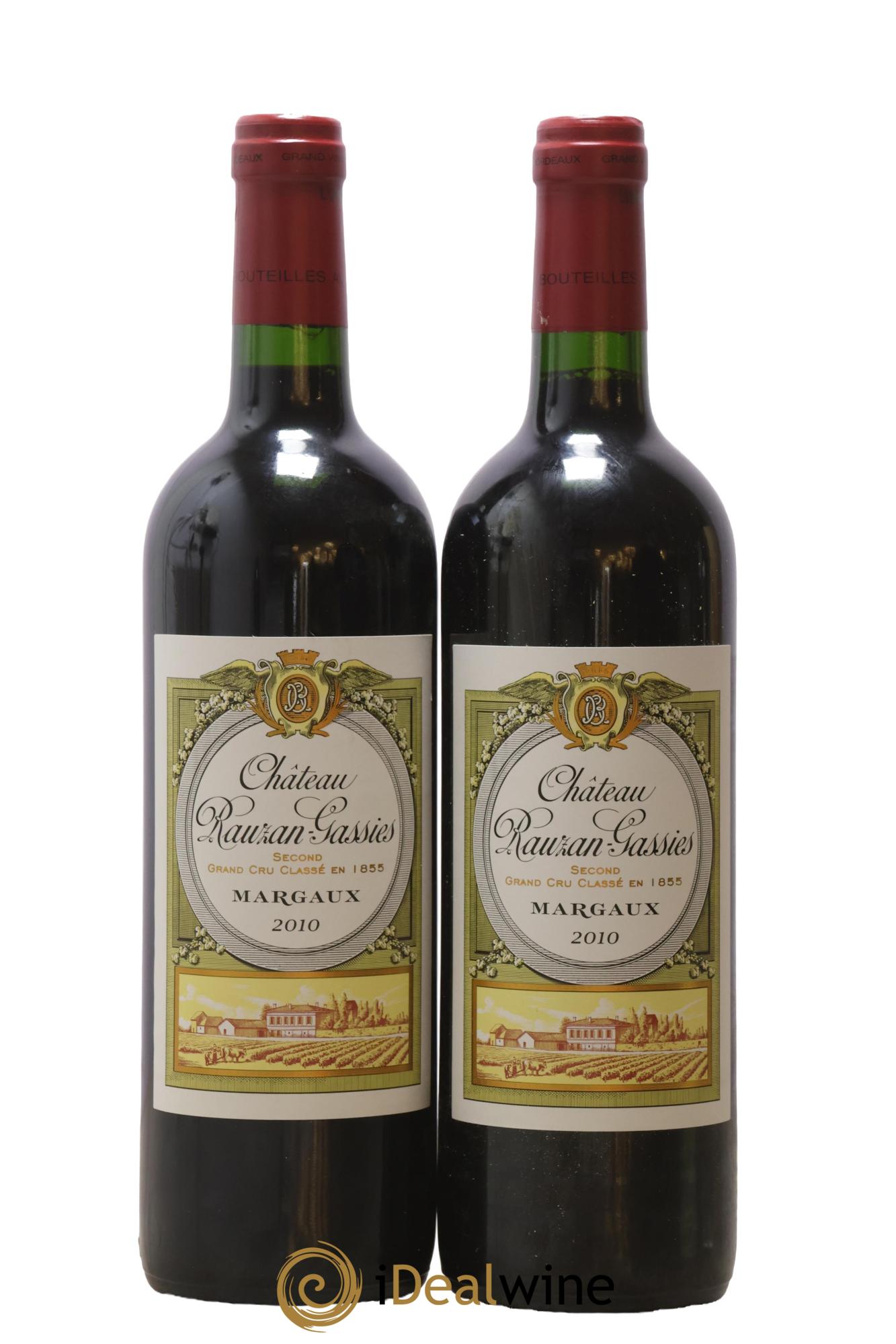 Château Rauzan-Gassies 2ème Grand Cru Classé 2010 - Lot de 2 bouteilles - 0