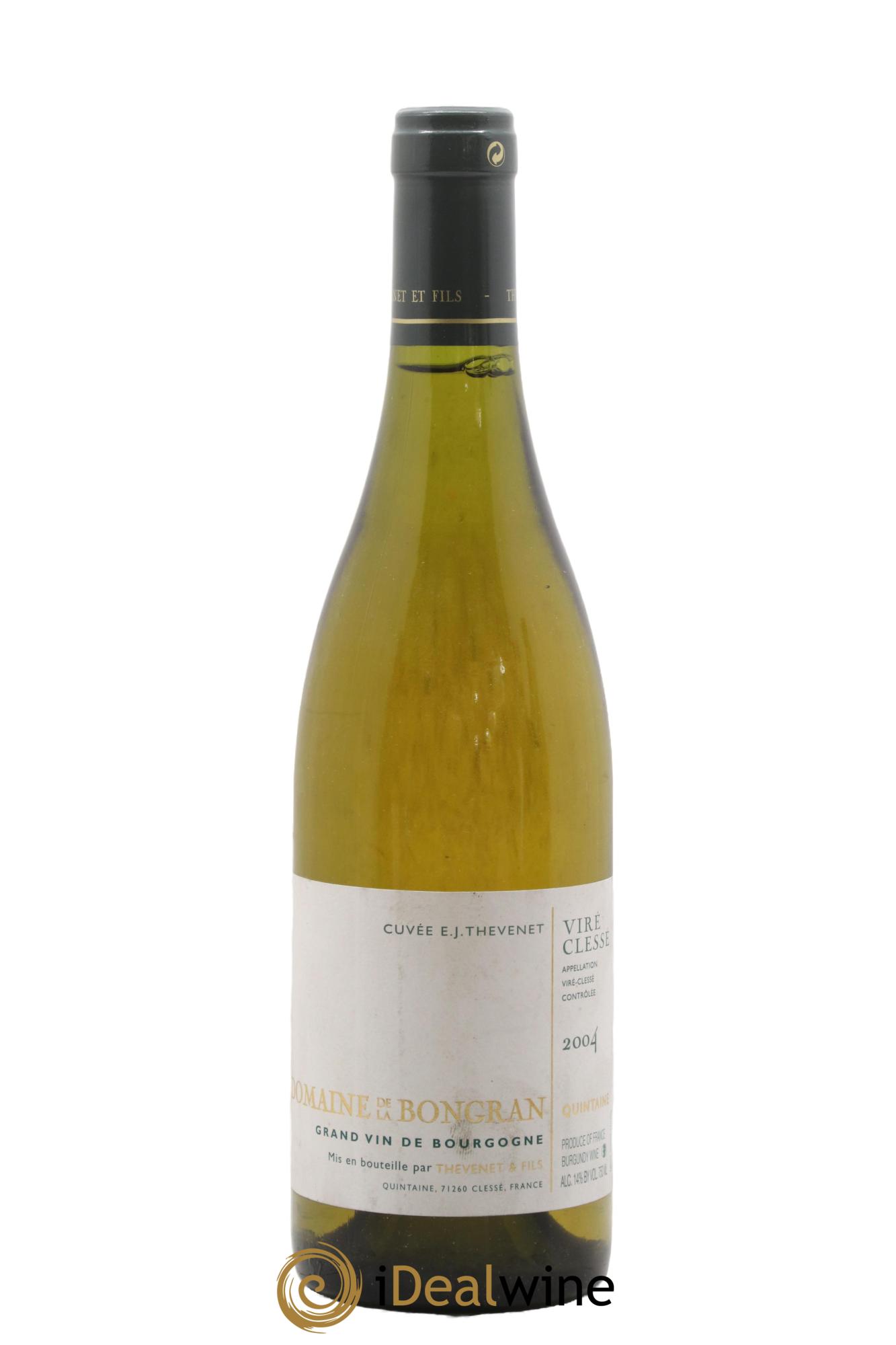Viré-Clessé Cuvée E.J. Thevenet Domaine de la Bongran (J.Thevenet) 2004 - Lot de 1 bouteille - 0