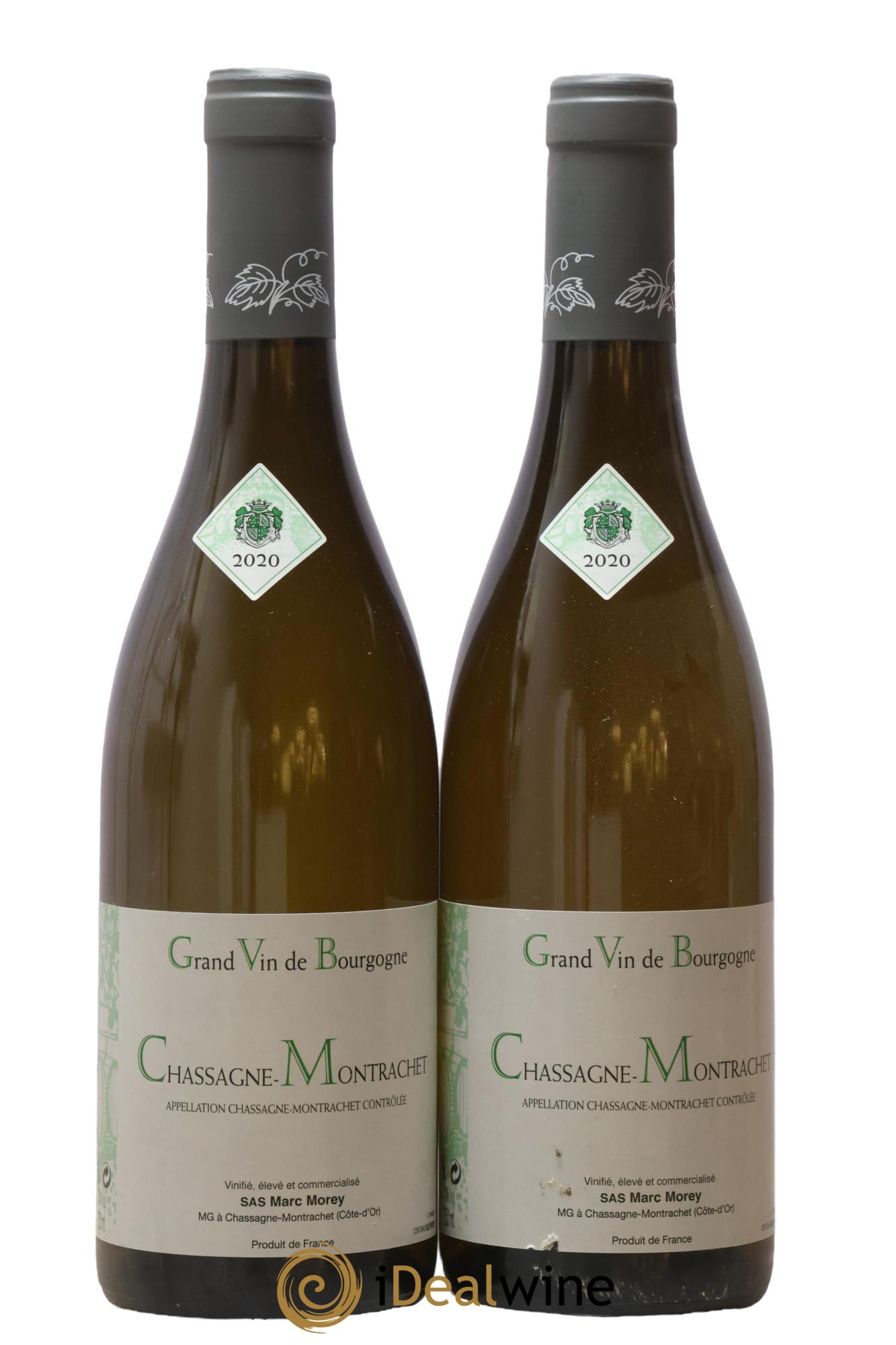 Chassagne-Montrachet Marc Morey 2020 - Lot de 2 bouteilles - 0