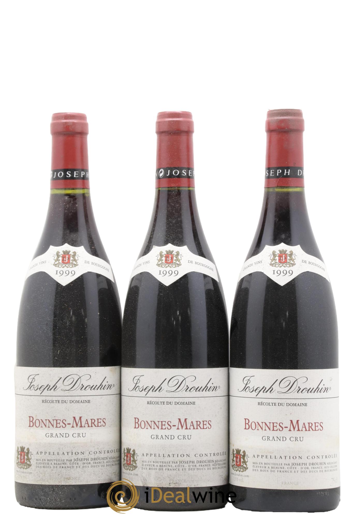 Bonnes-Mares Grand Cru Joseph Drouhin 1999 - Lotto di 3 bottiglie - 0