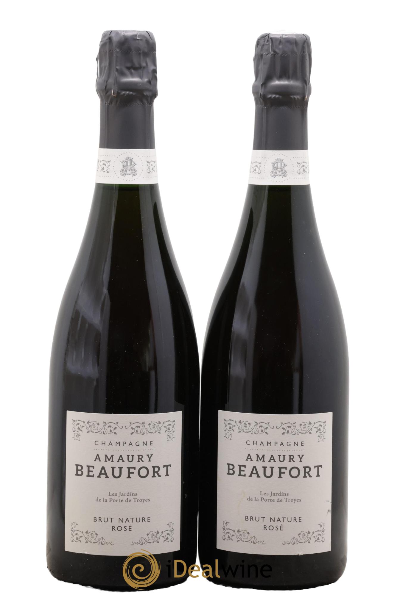 Champagne - Brut Nature Les Jardins de la porte de Troyes Amaury Beaufort - Lot de 2 bouteilles - 0