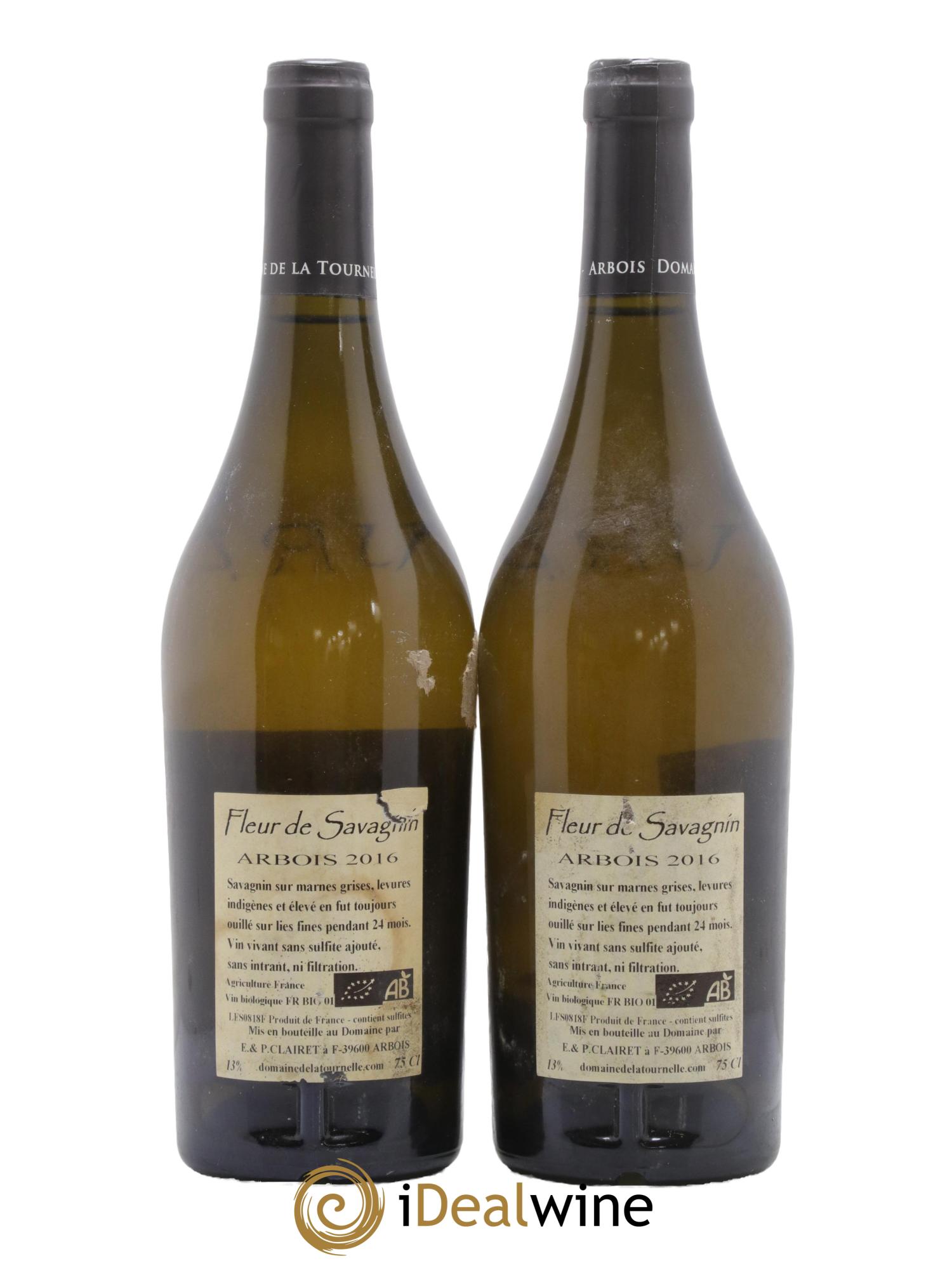 Arbois Fleur De Savagnin Domaine de la Tournelle 2016 - Lot of 2 bottles - 1