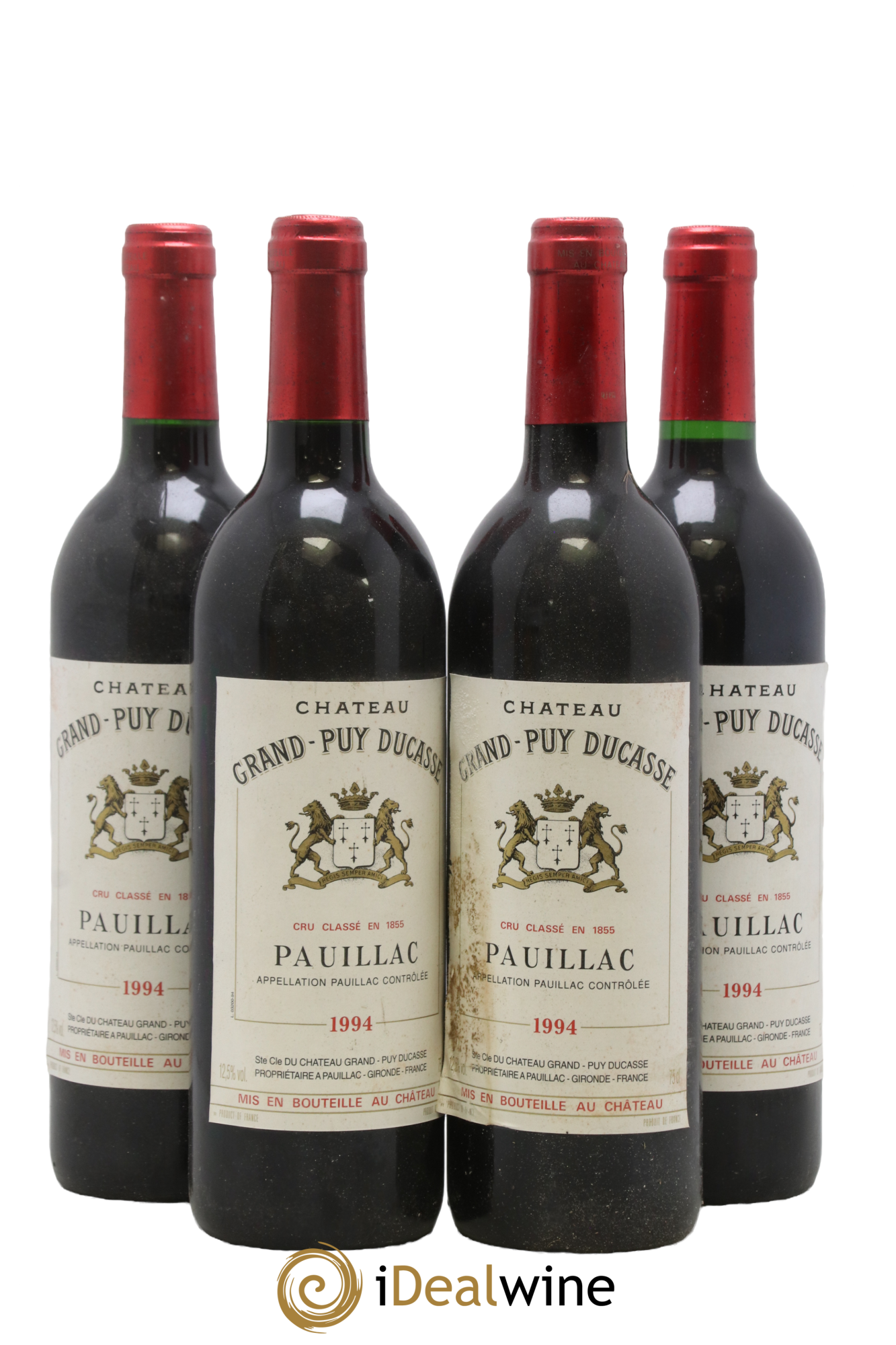 Château Grand Puy Ducasse 5ème Grand Cru Classé 1994 - Lot de 4 bouteilles - 0