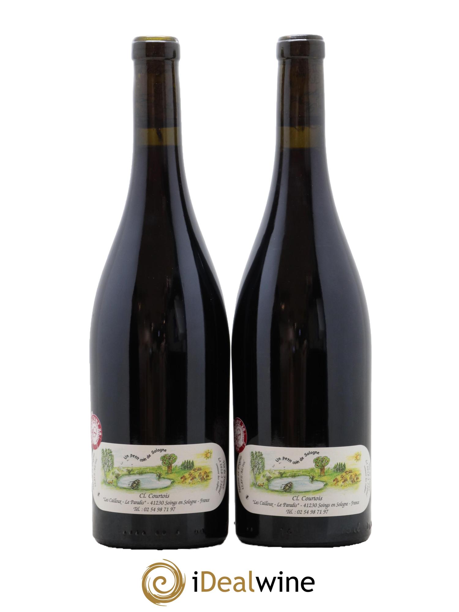 Vin de France Racines Les Cailloux du Paradis - Claude Courtois 2018 - Lot de 2 bouteilles - 1