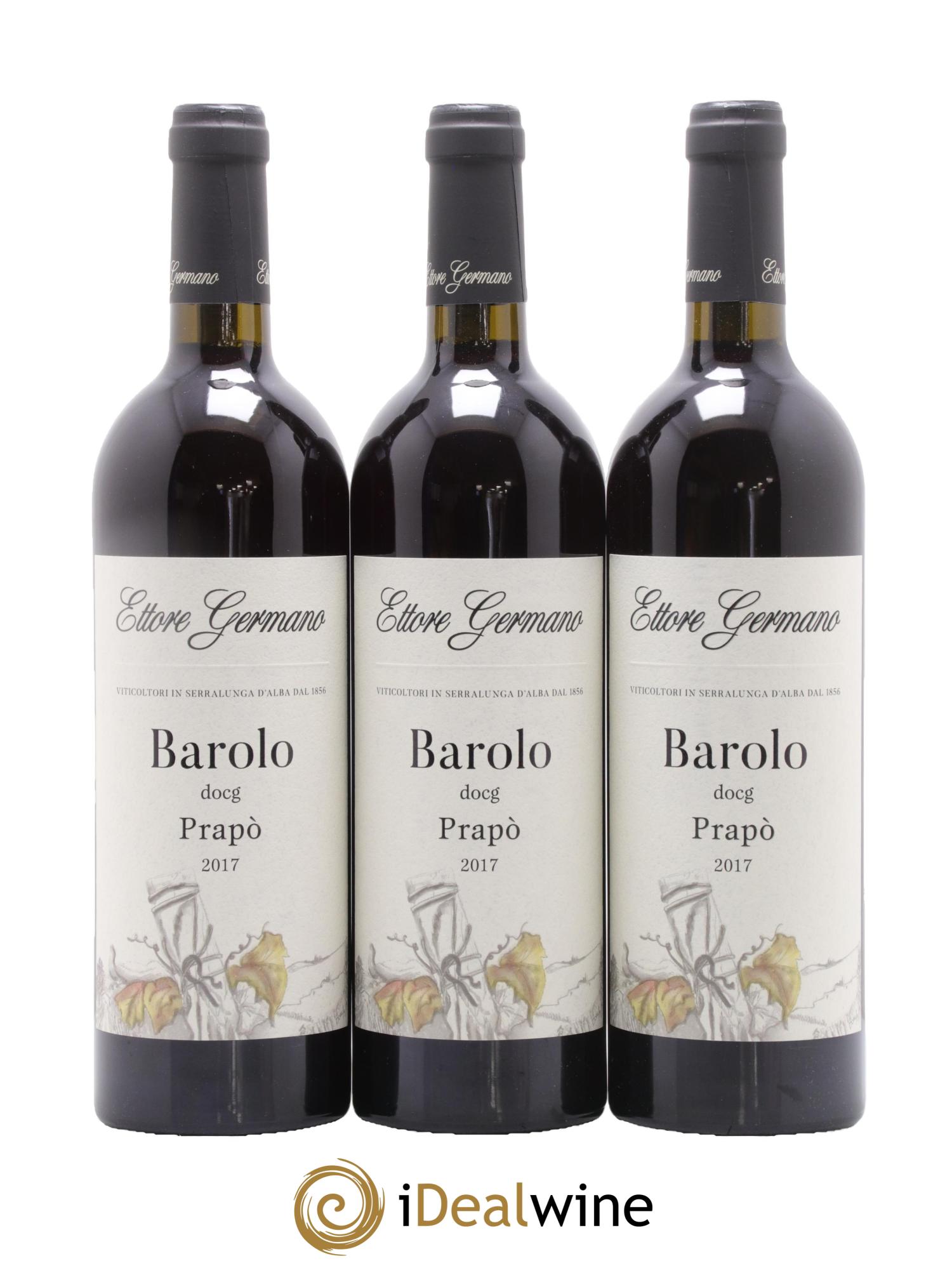 Barolo DOCG Prapo Ettore Germano 2017 - Lotto di 3 bottiglie - 0