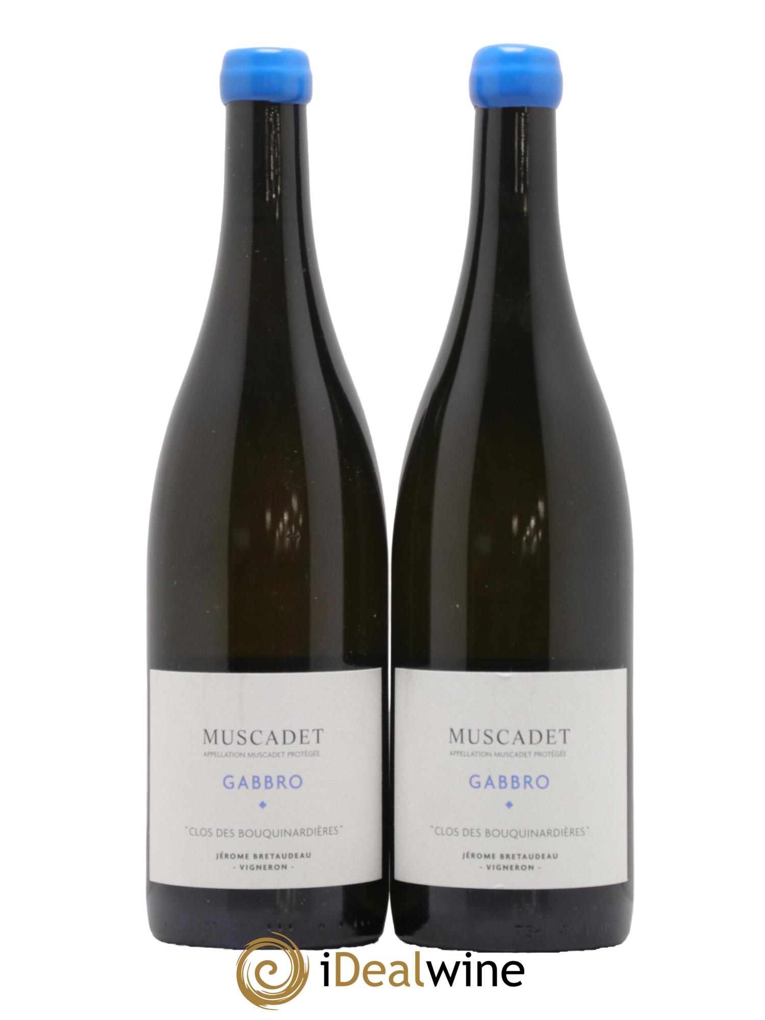 Muscadet-Sèvre-et-Maine Gabbro Clos des Bouquinardières Jérôme Bretaudeau - Domaine de Bellevue 2020 - Lot de 2 bouteilles - 0