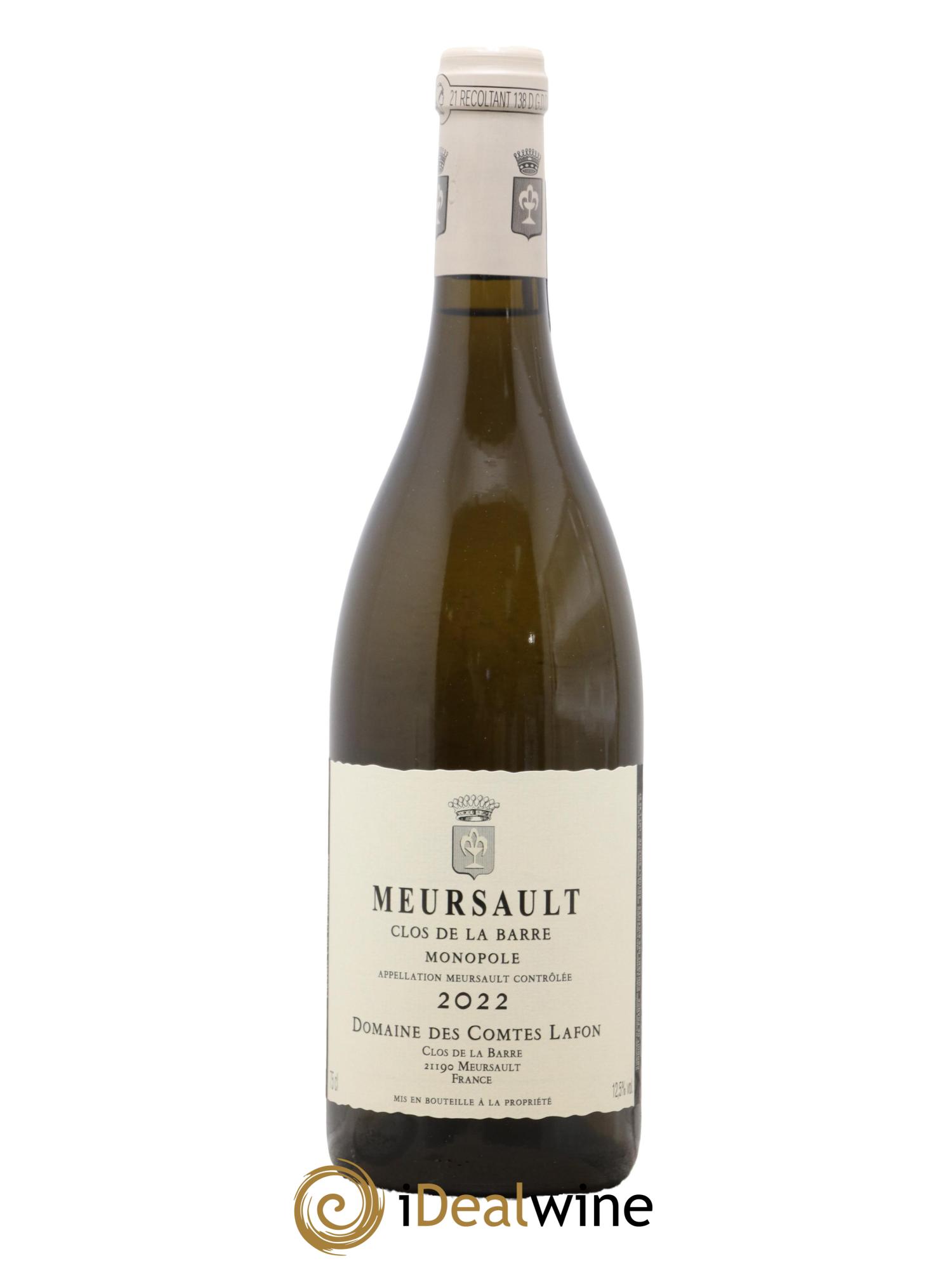 Meursault Clos de la Barre Comtes Lafon (Domaine des) 2022 - Posten von 1 Flasche - 0