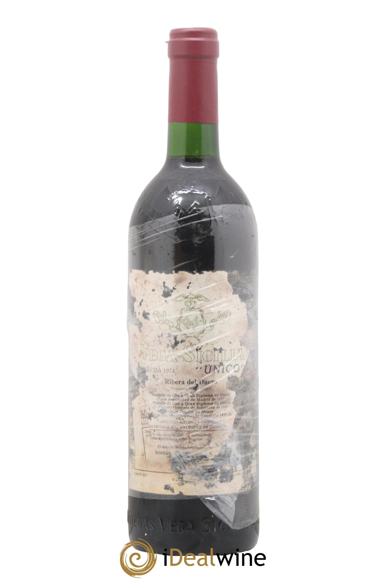 Ribera Del Duero DO Vega Sicilia Unico Famille Alvarez 1974 - Lot of 1 bottle - 0