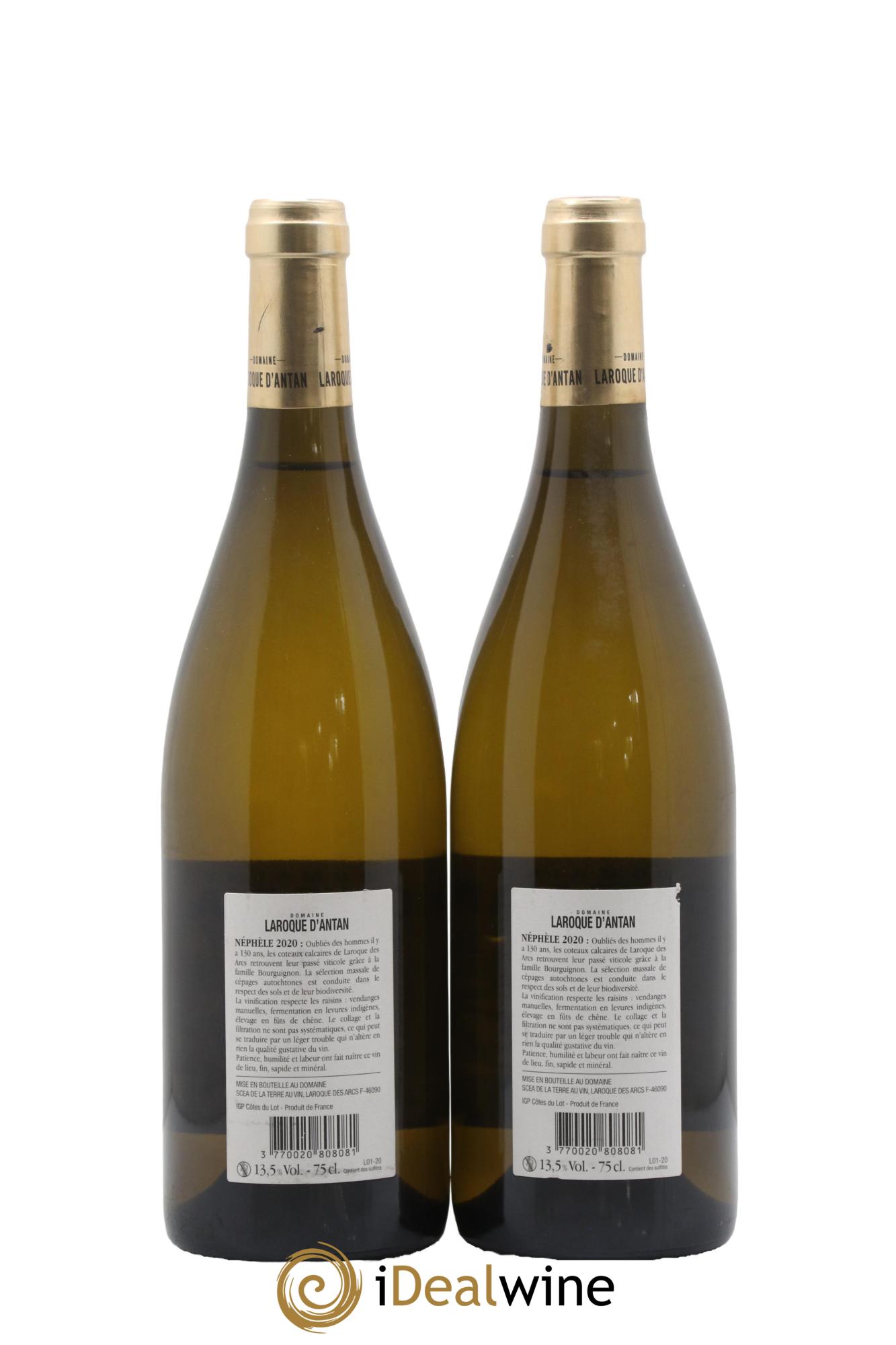 Côtes du Lot Néphèle  Laroque d'Antan (Domaine) 2020 - Posten von 2 Flaschen - 1