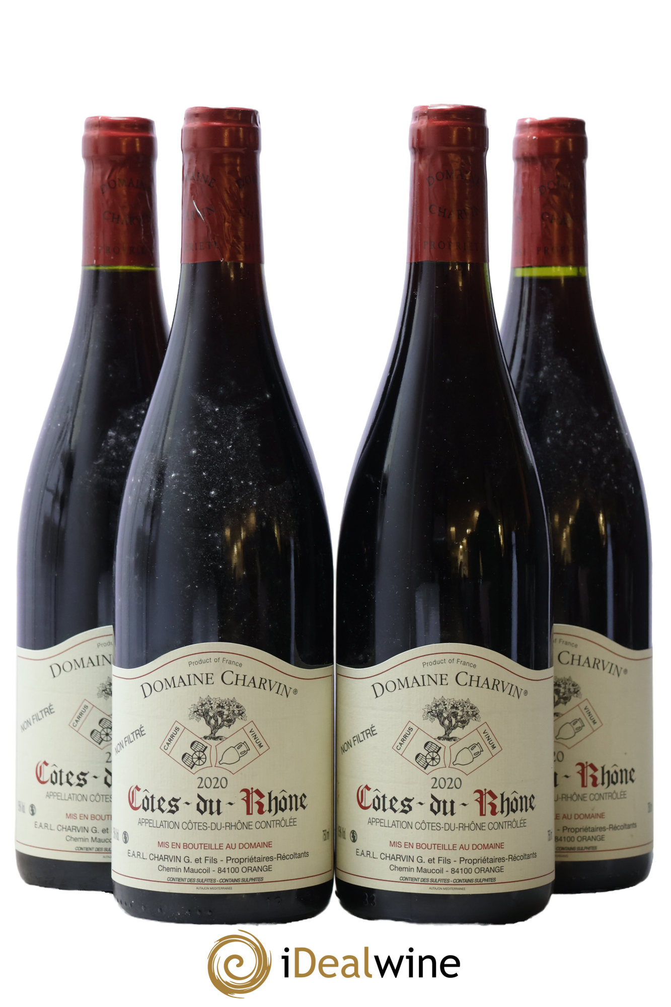 Côtes-du-Rhône Charvin (Domaine) 2020 - Lot de 4 bouteilles - 0