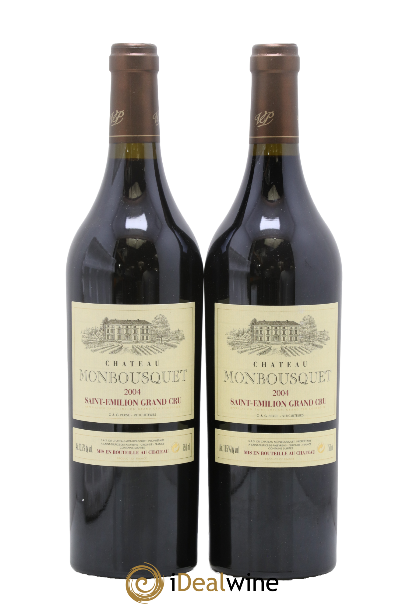 Château Monbousquet Grand Cru Classé 2004 - Lot of 2 bottles - 0