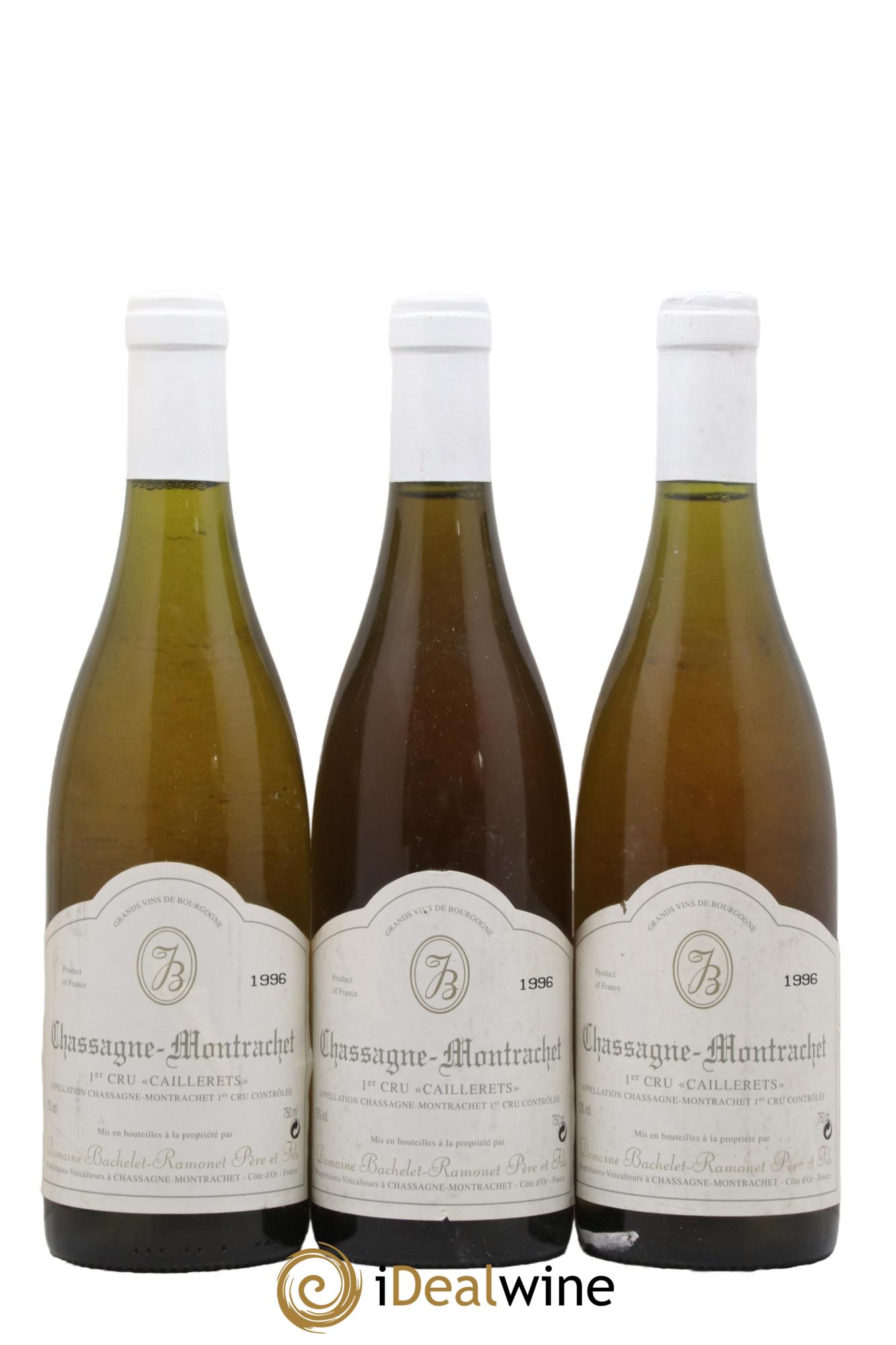 Chassagne-Montrachet 1er Cru Caillerets Bachelet-Ramonet (Domaine) 1996 - Lot de 3 bouteilles - 0