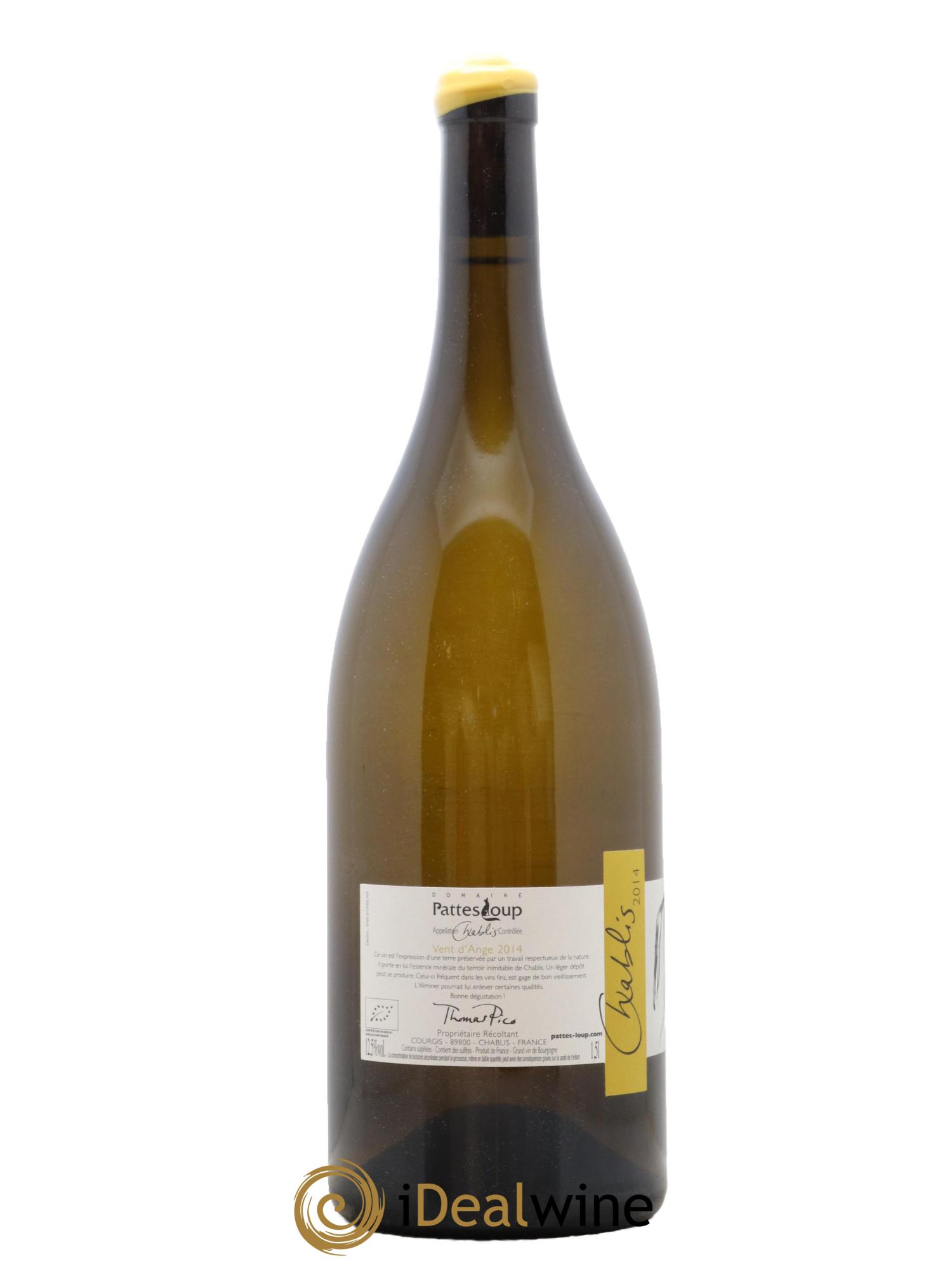 Chablis Vent d'Ange Pattes Loup (Domaine) 2014 - Lot de 1 magnum - 1