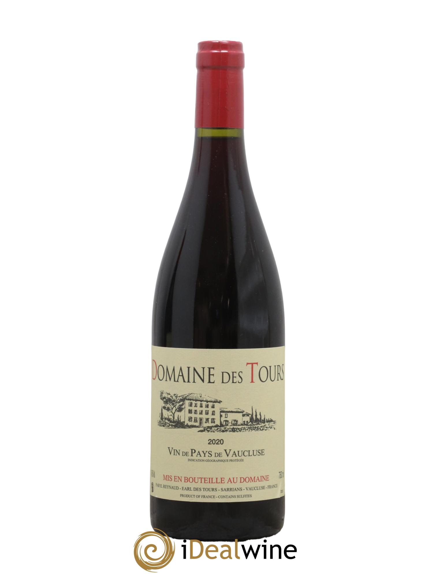 Vaucluse (Vin de Pays de Vaucluse) Domaine des Tours Emmanuel Reynaud 2020 - Lot de 1 bouteille - 0