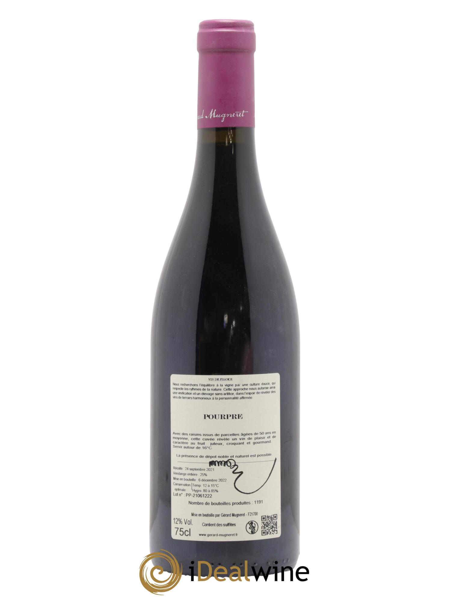 Vin de France Pourpre Gérard Mugneret 2021 - Lot de 1 bouteille - 1
