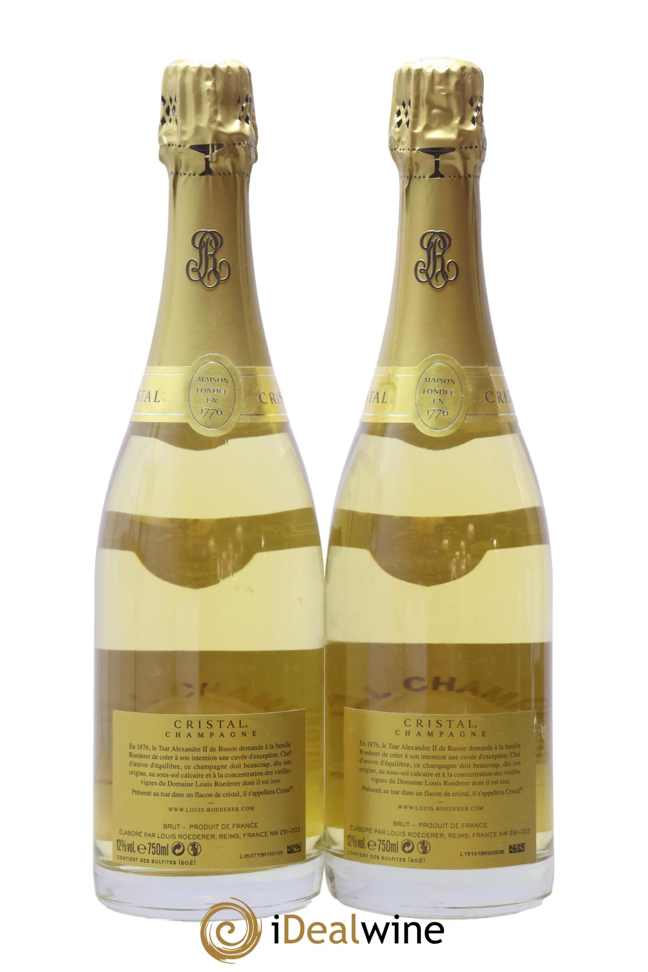 Cristal Louis Roederer 2008 - Posten von 2 Flaschen - 1