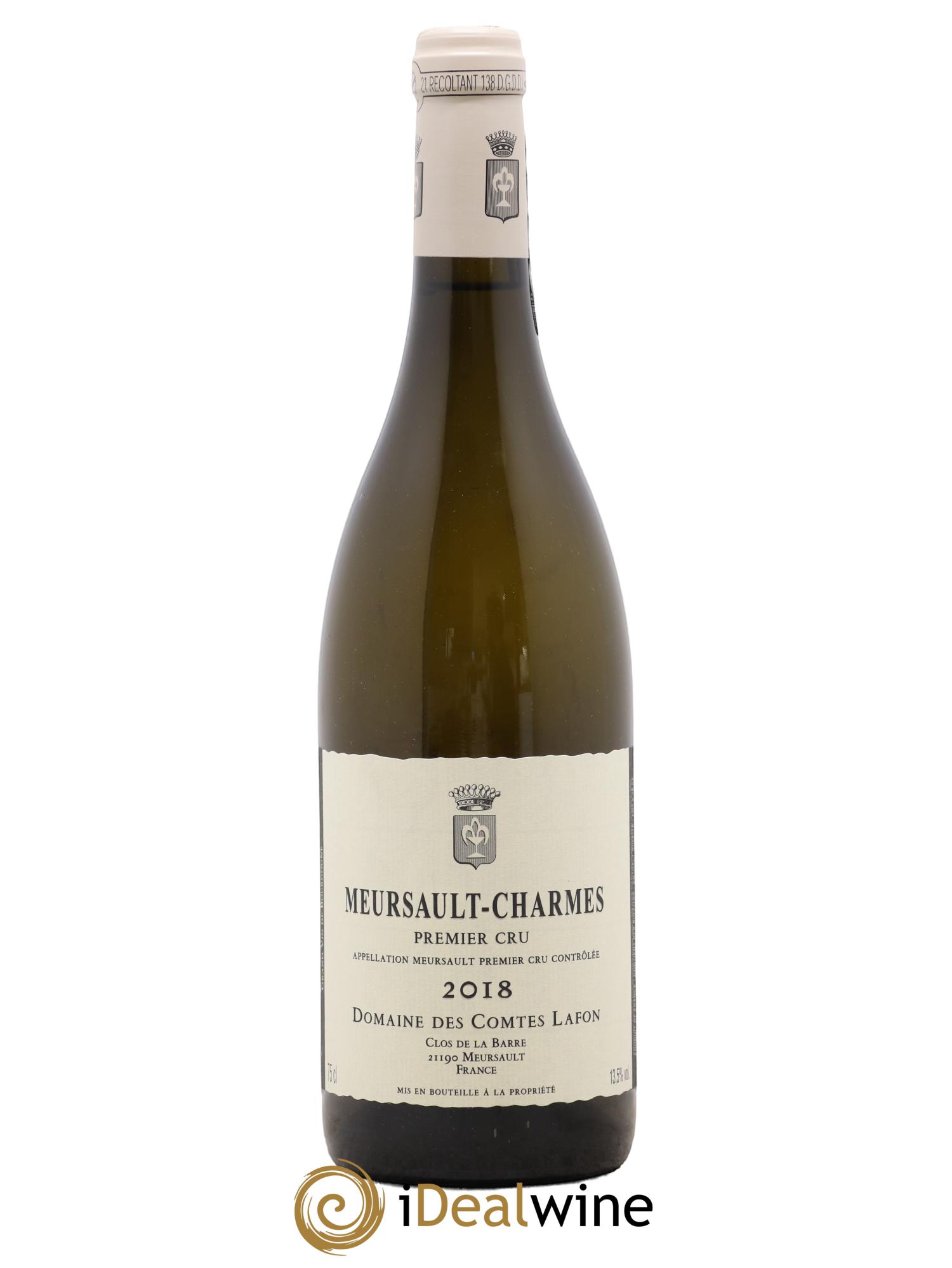 Meursault 1er Cru Charmes Comtes Lafon (Domaine des) 2018 - Lot de 1 bouteille - 0