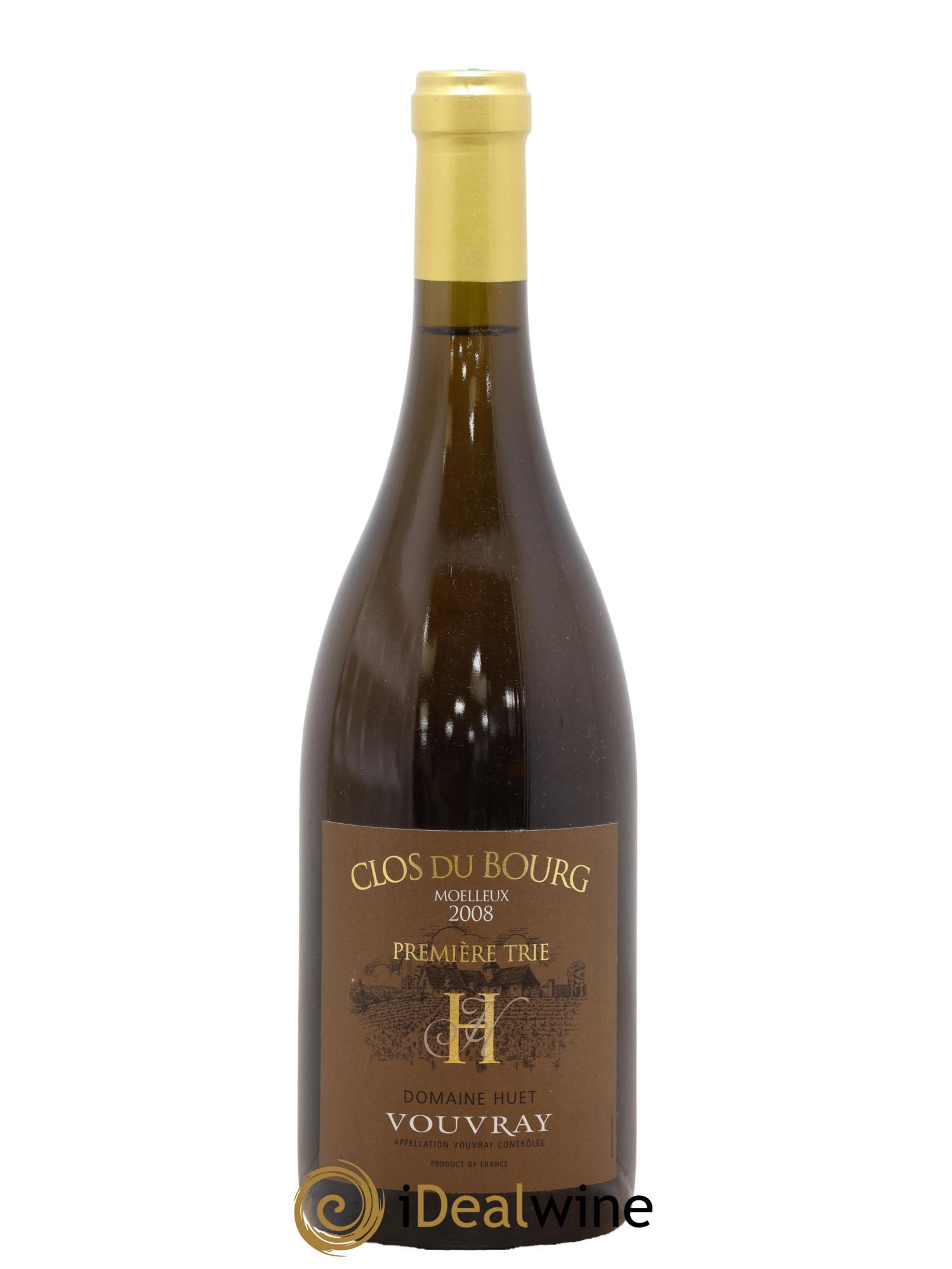 Vouvray Clos du Bourg Moelleux 1ère trie Domaine Huet 2008 - Lotto di 1 bottiglia - 0