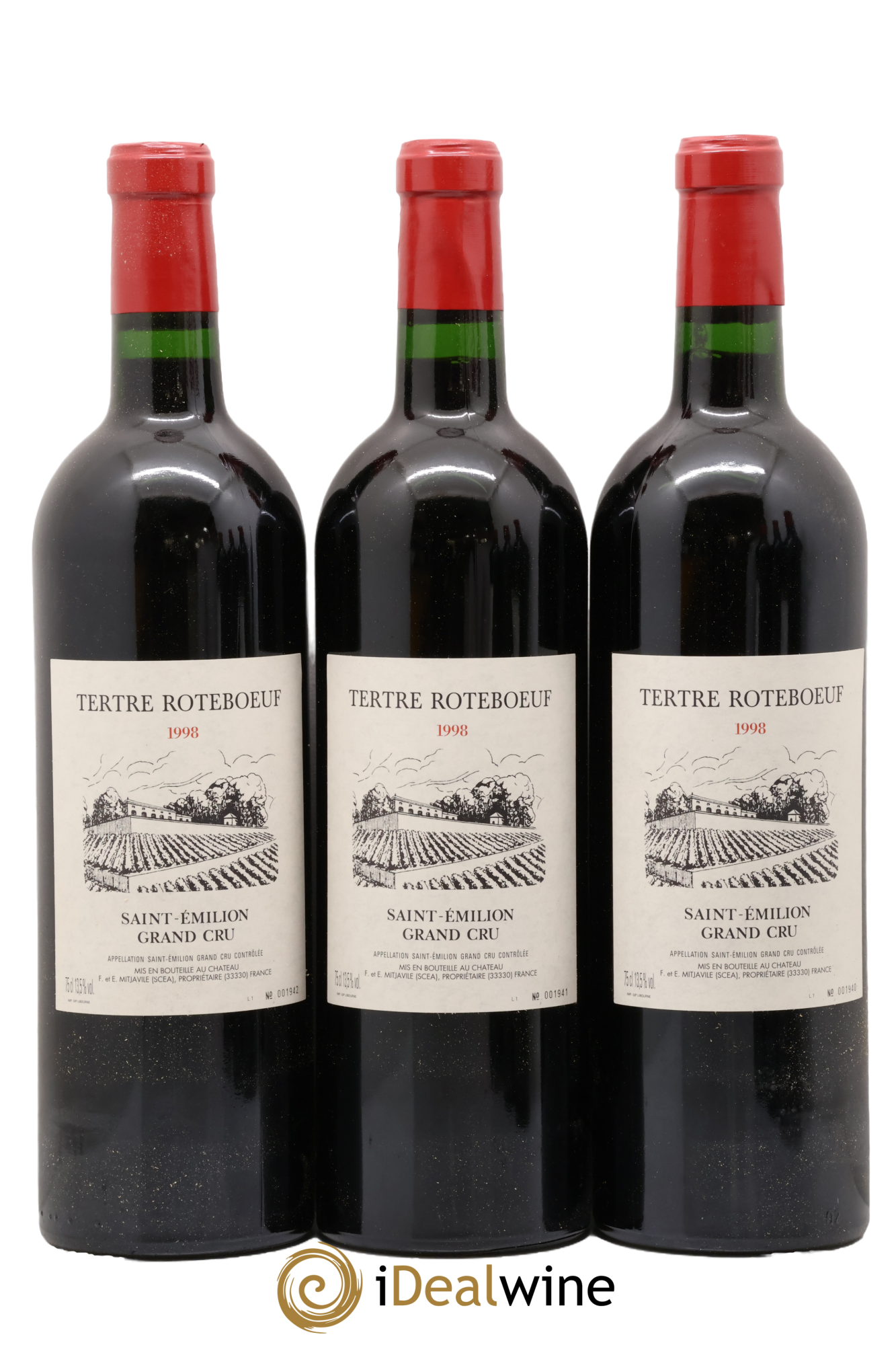 Château Tertre Roteboeuf 1998 - Lot de 6 bouteilles - 1