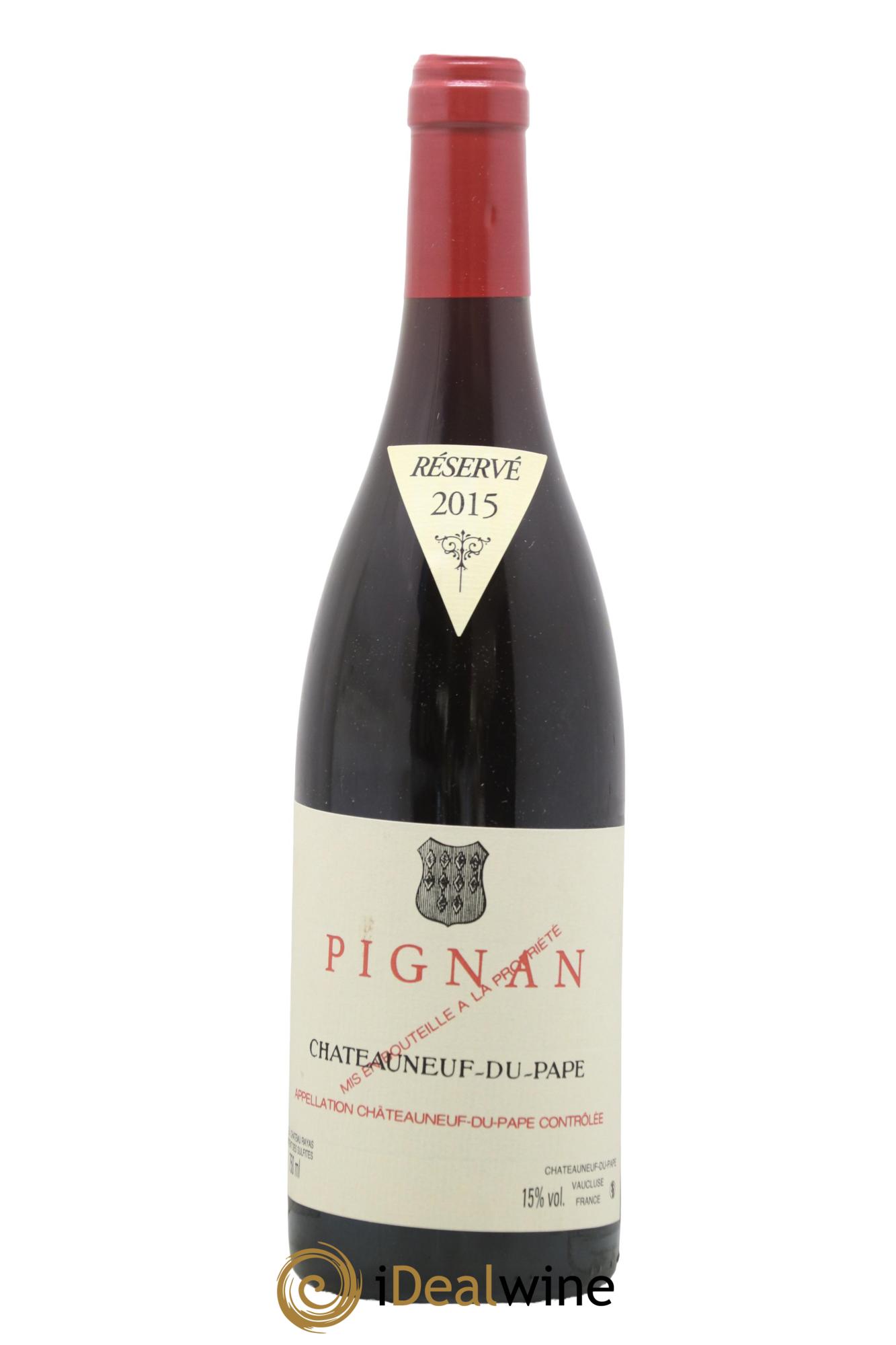 Châteauneuf-du-Pape Pignan Emmanuel Reynaud 2015 - Lot of 1 bottle - 0