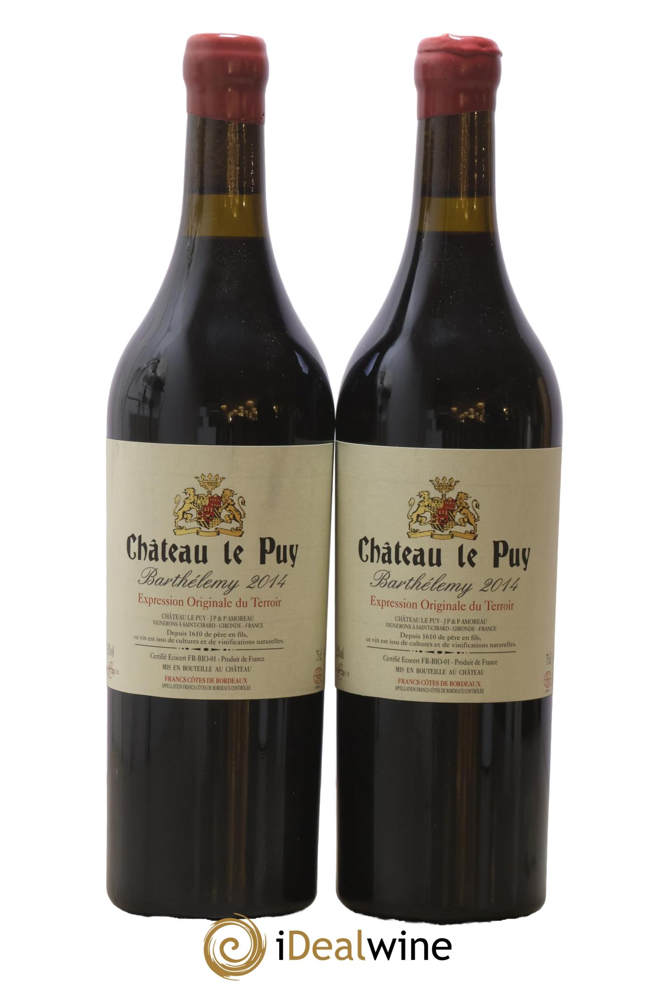 Le Puy - Cuvée Barthélemy 2014 - Lot de 2 bouteilles - 0