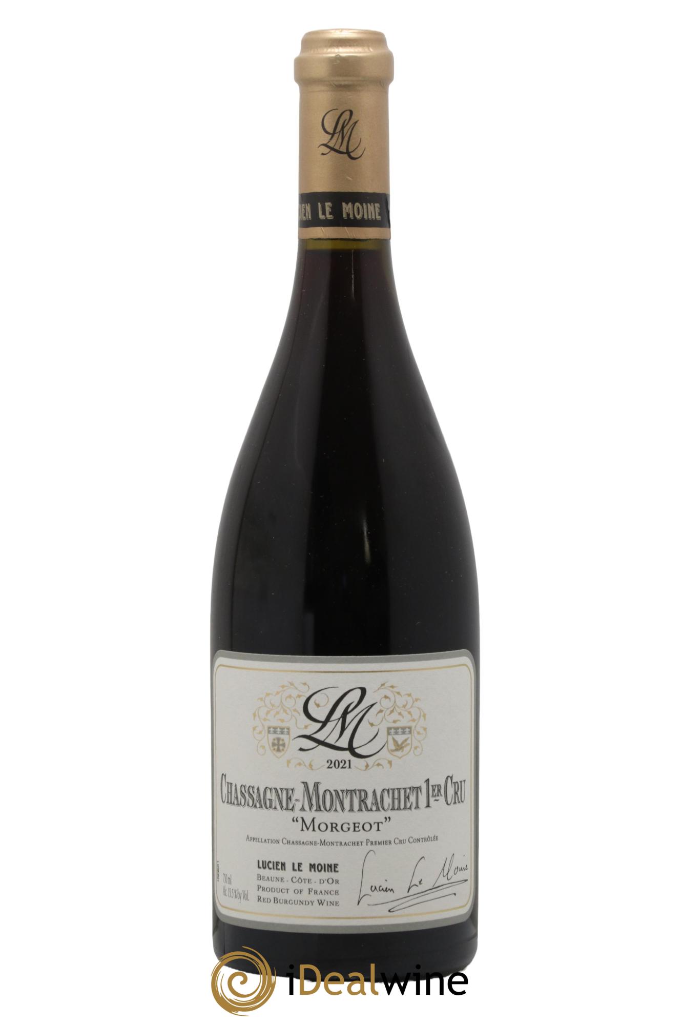 Chassagne-Montrachet 1er Cru Morgeot Lucien Le Moine 2021 - Lot de 1 bouteille - 0