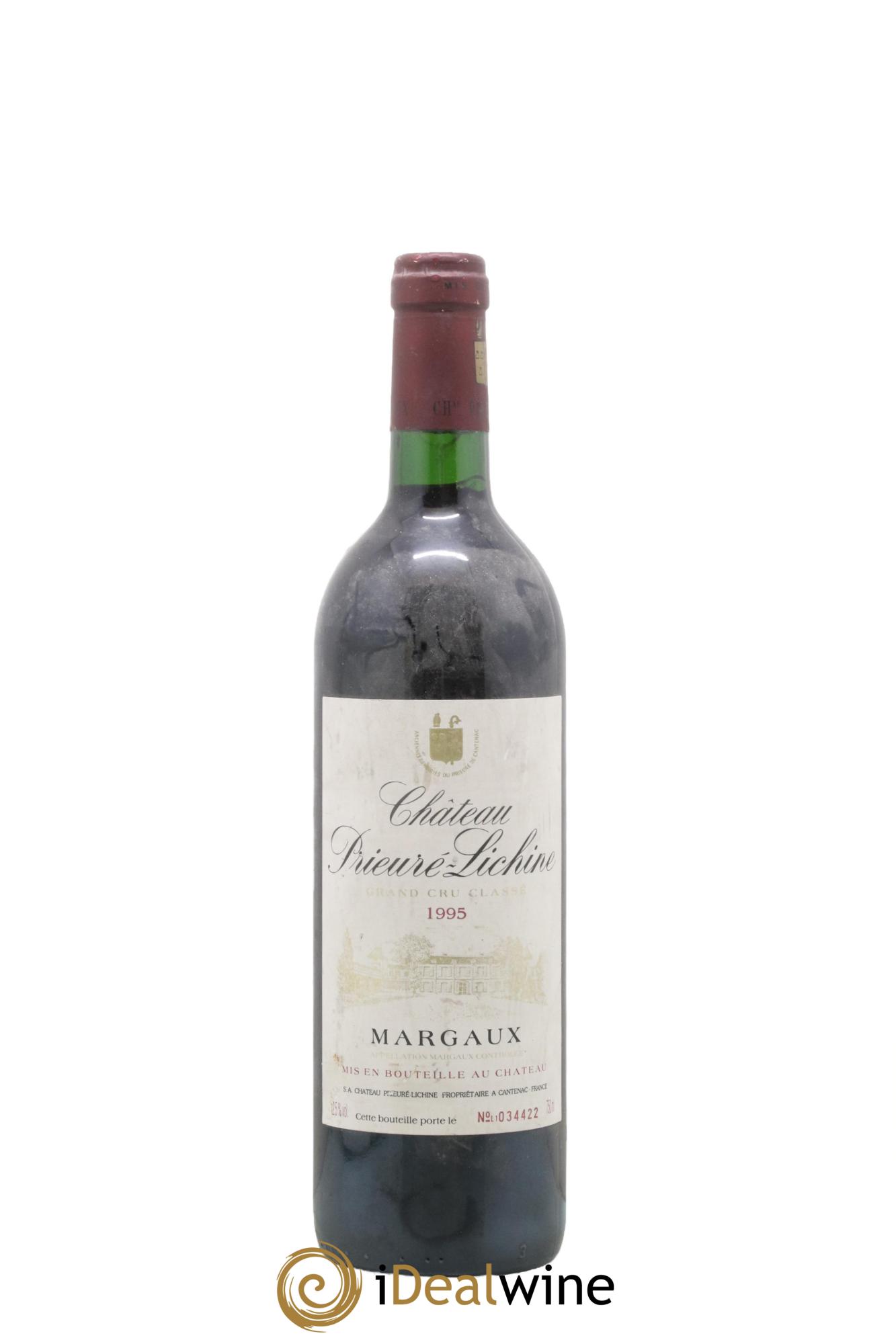 Château Prieuré Lichine 4ème Grand Cru Classé 1995 - Lot de 1 bouteille - 0