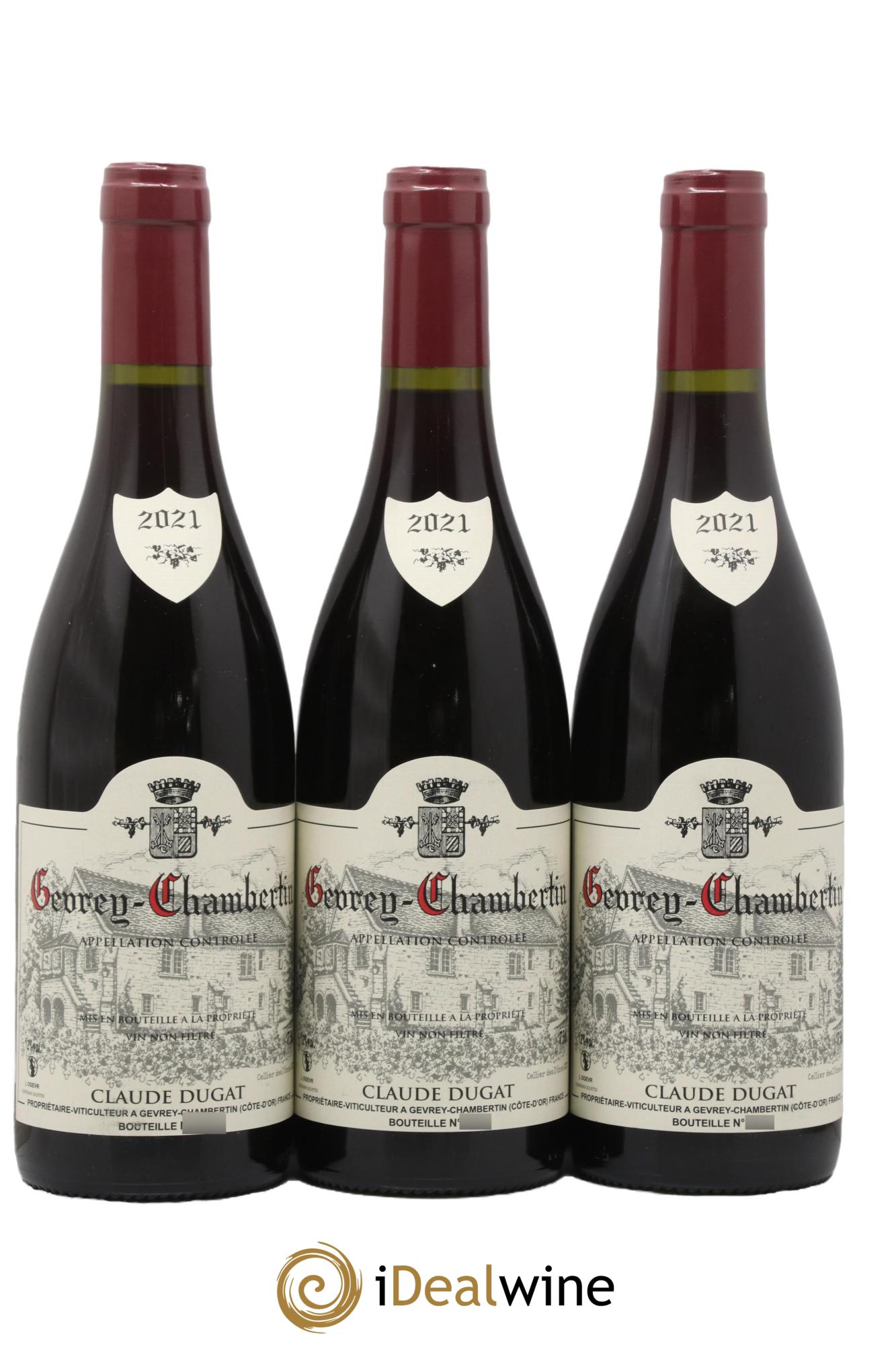 Gevrey-Chambertin Claude Dugat 2021 - Lot de 3 bouteilles - 0