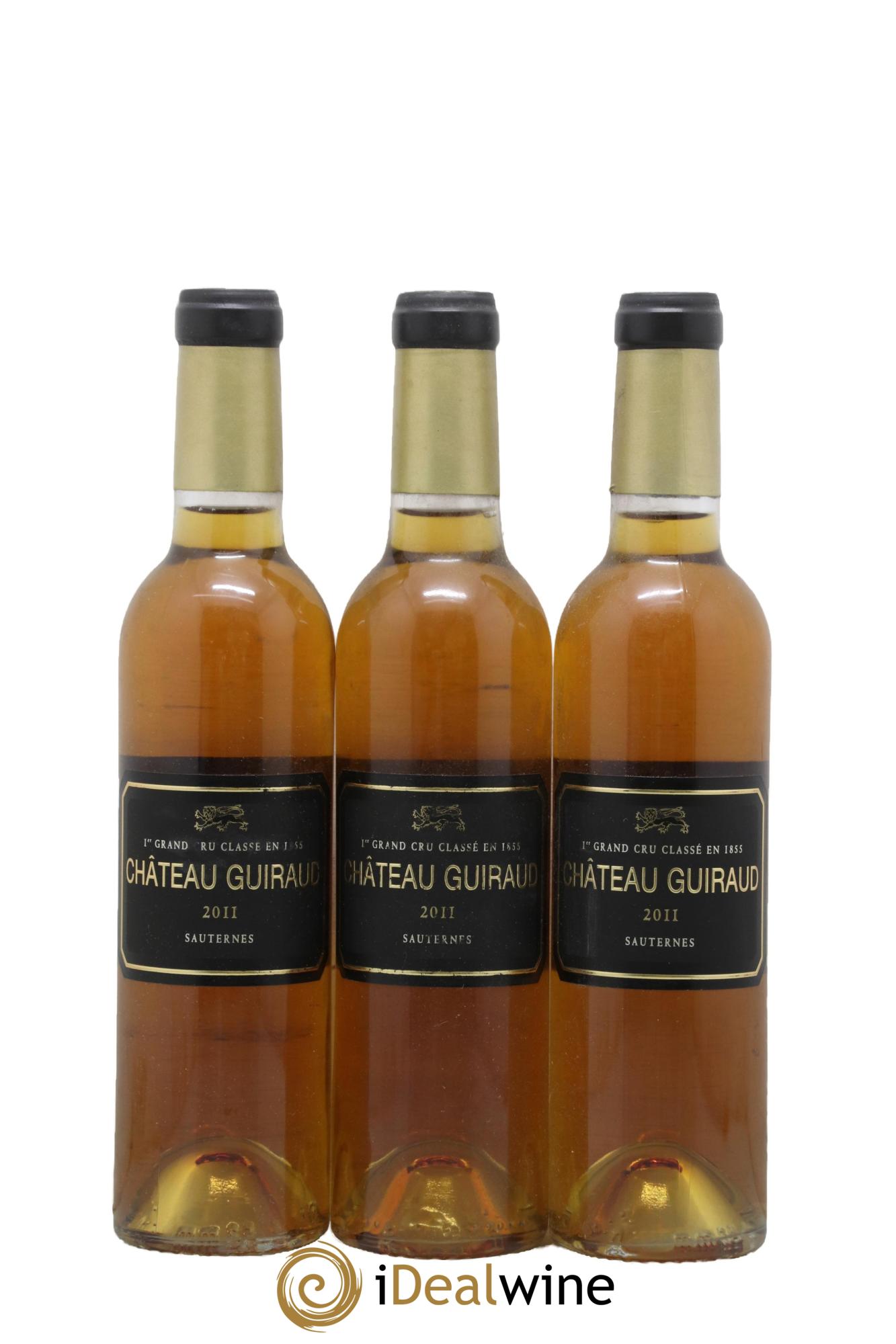 Château Guiraud 1er Grand Cru Classé 2011 - Posten von 3 Demi-Flaschen - 0
