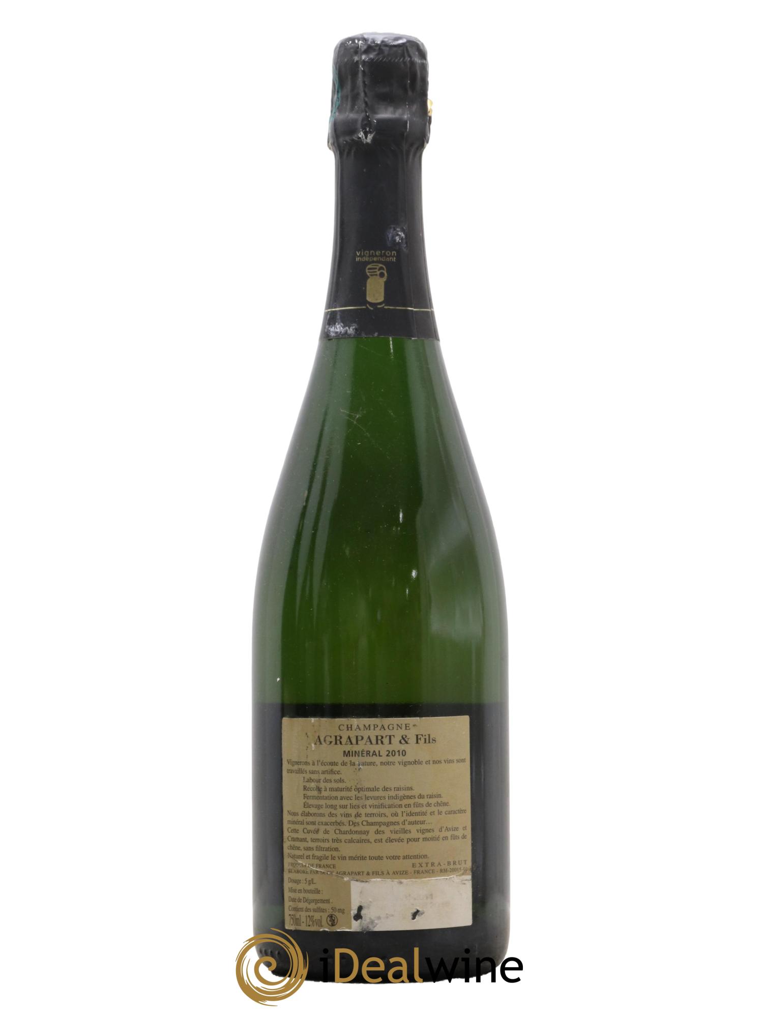 Minéral Blanc de Blancs Extra-Brut Agrapart & Fils 2010 - Lot of 1 bottle - 1