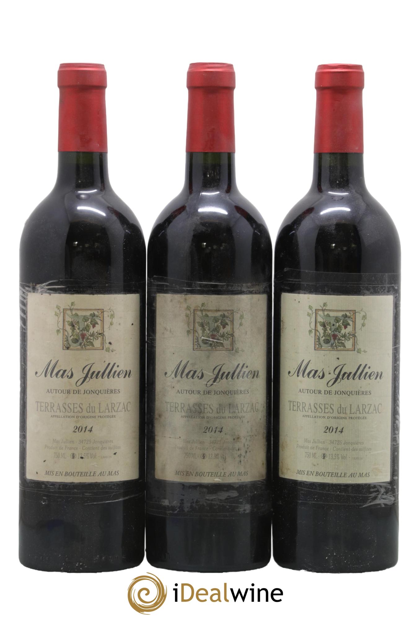 Coteaux du Languedoc - Terrasses du Larzac Mas Jullien Autour de Jonquières Olivier Jullien 2014 - Lot de 3 bouteilles - 0