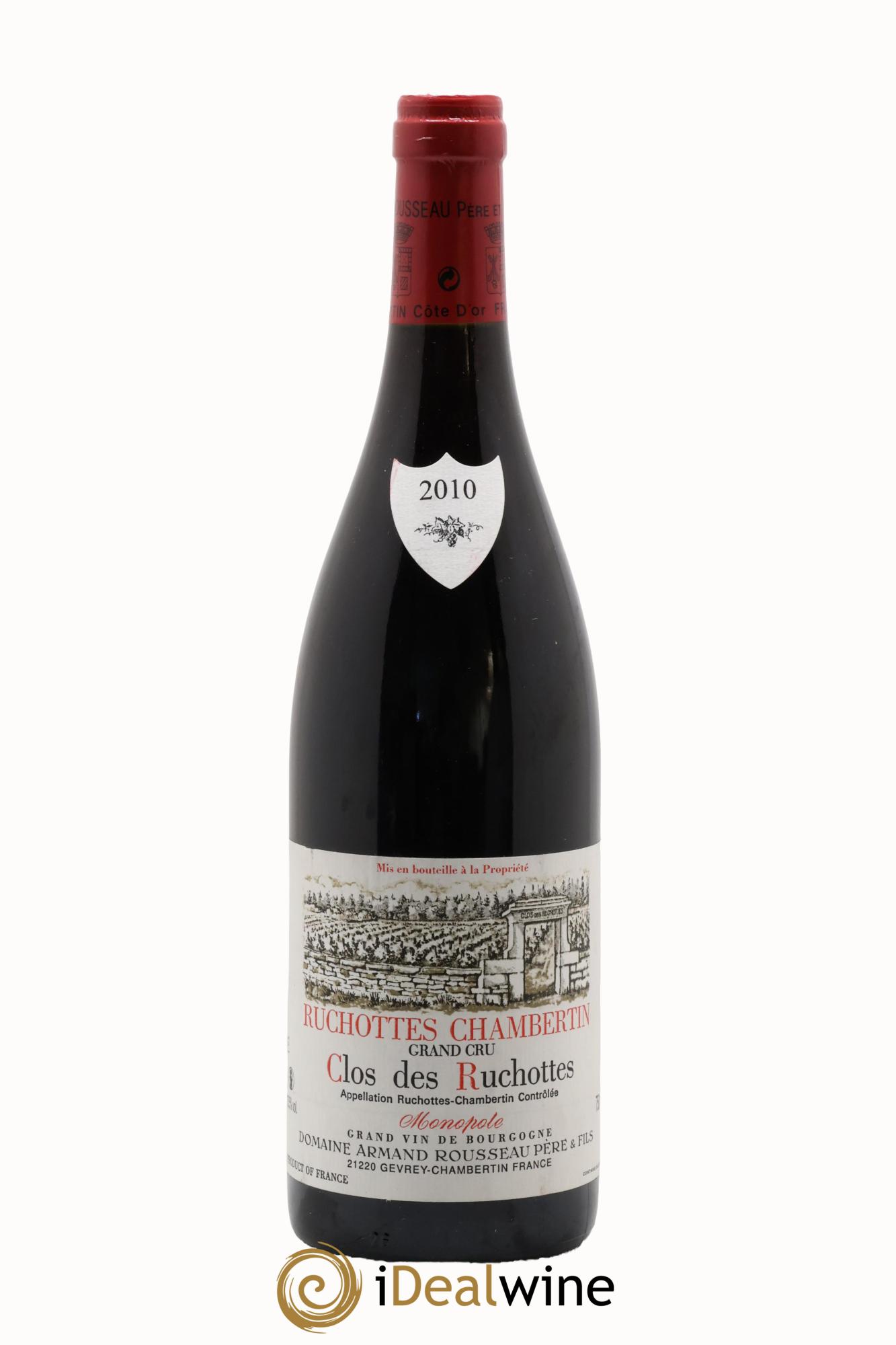 Ruchottes-Chambertin Grand Cru Clos des Ruchottes Armand Rousseau (Domaine) 2010 - Lot de 1 bouteille - 0