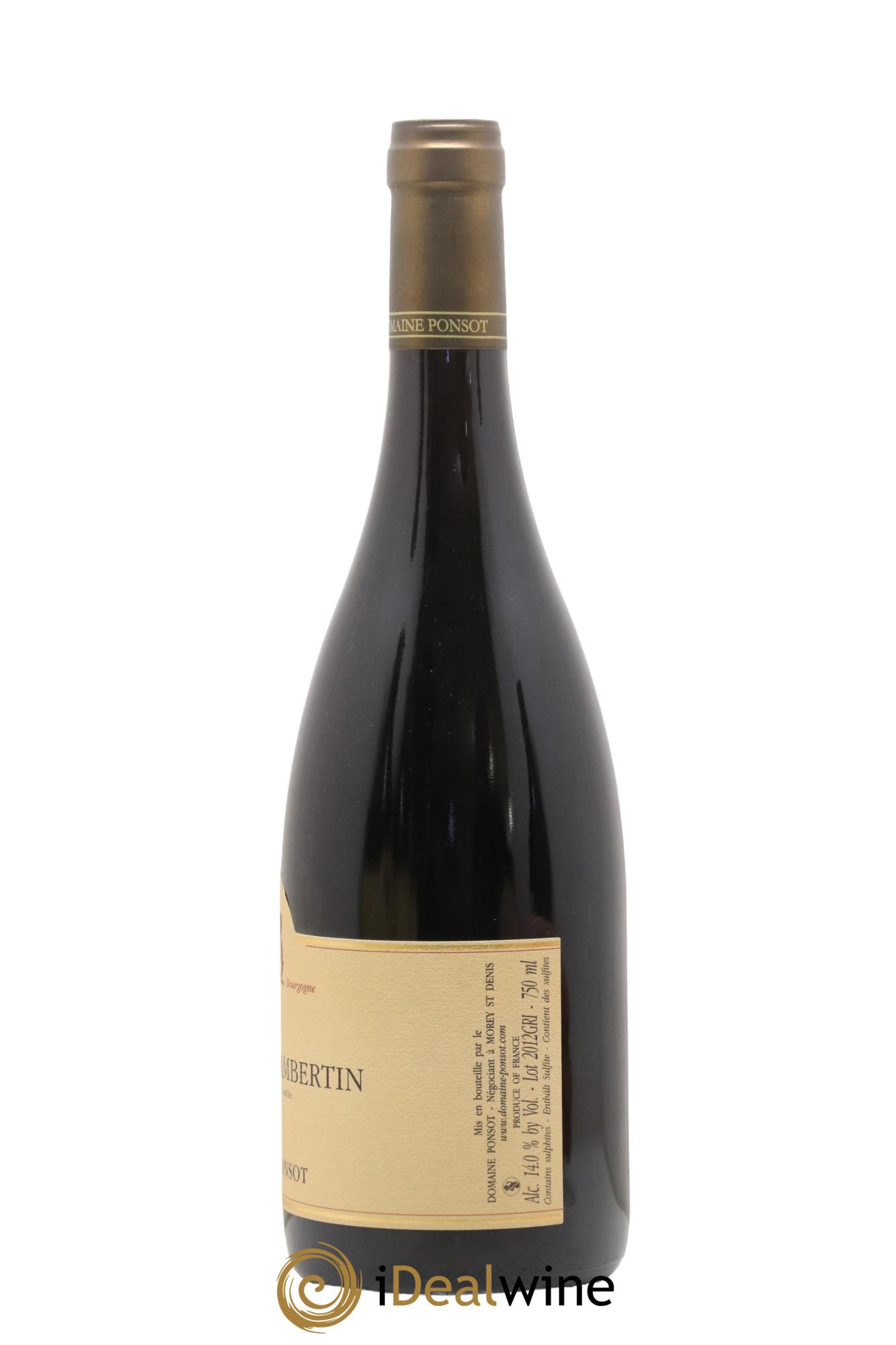 Griotte-Chambertin Grand Cru Ponsot (Domaine) 2012 - Lot of 1 bottle - 2