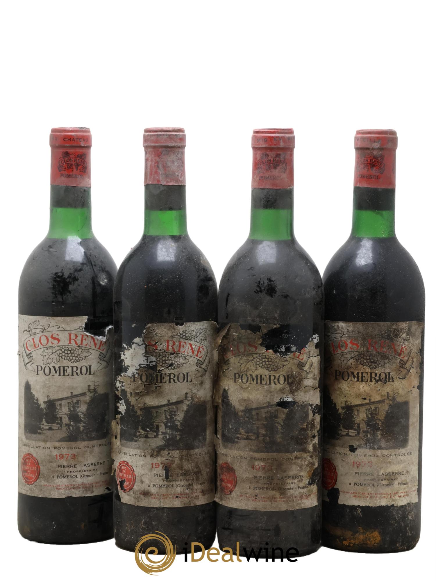 Clos René 1973 - Lot de 4 bouteilles - 0