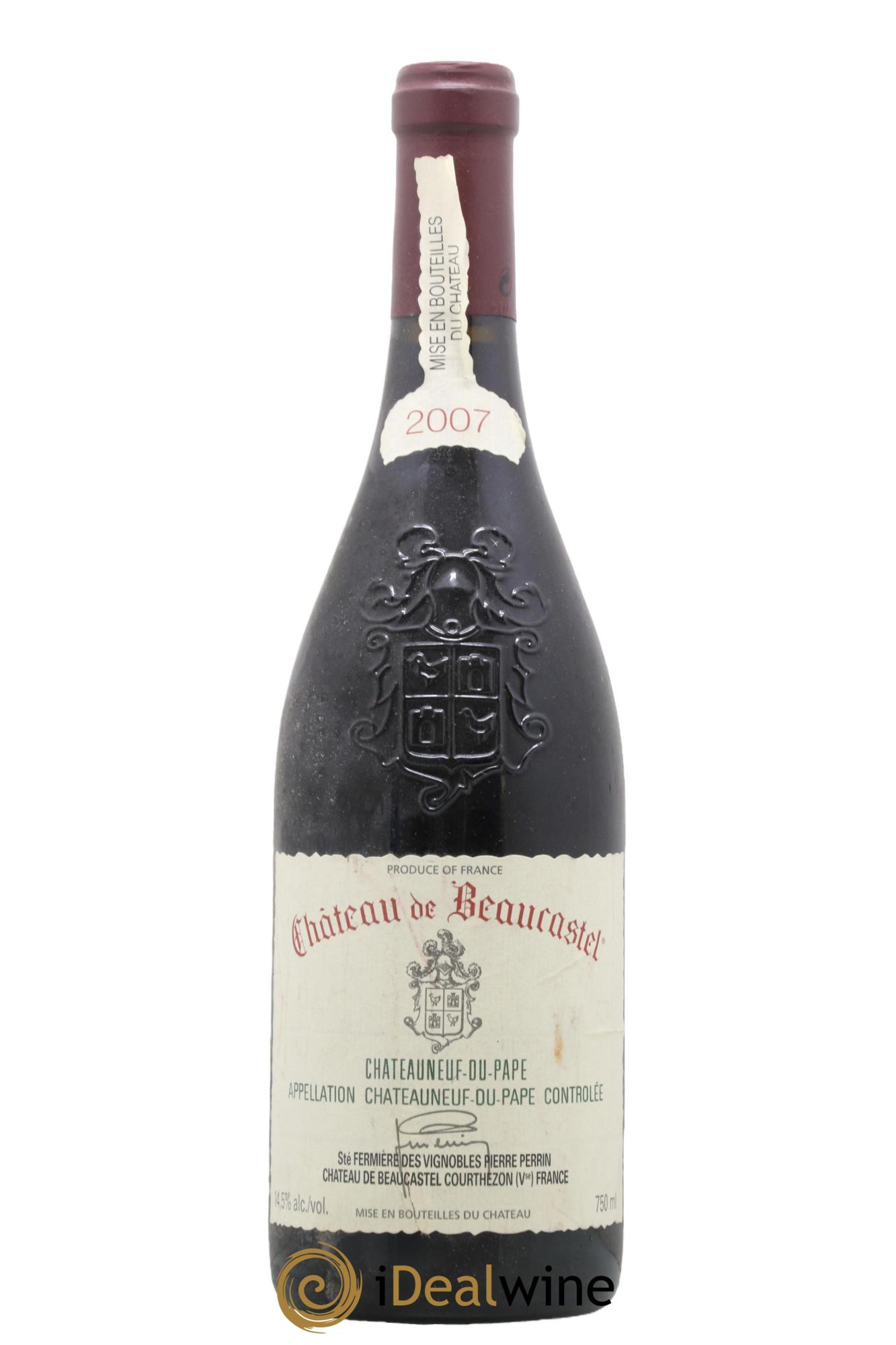 Châteauneuf-du-Pape Château de Beaucastel Famille Perrin 2007 - Lot de 1 bouteille - 0