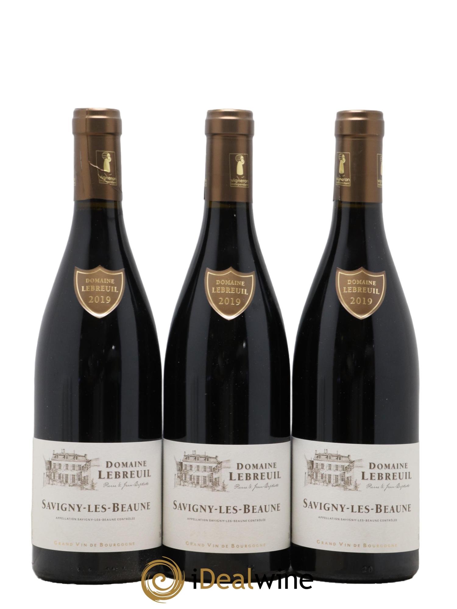 Savigny-lès-Beaune Domaine Lebreuil 2019 - Posten von 3 Flaschen - 0