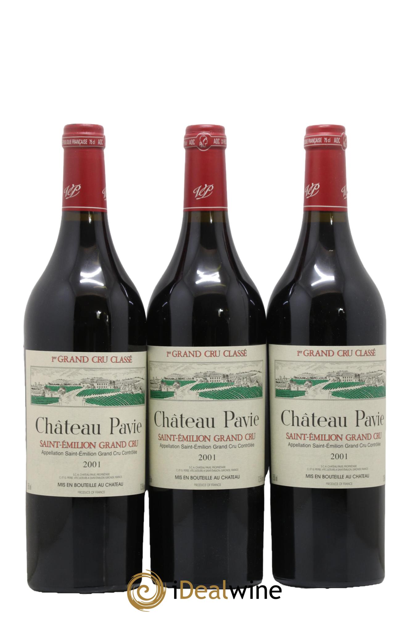 Château Pavie 1er Grand Cru Classé A 2001 - Lot de 6 bouteilles - 2