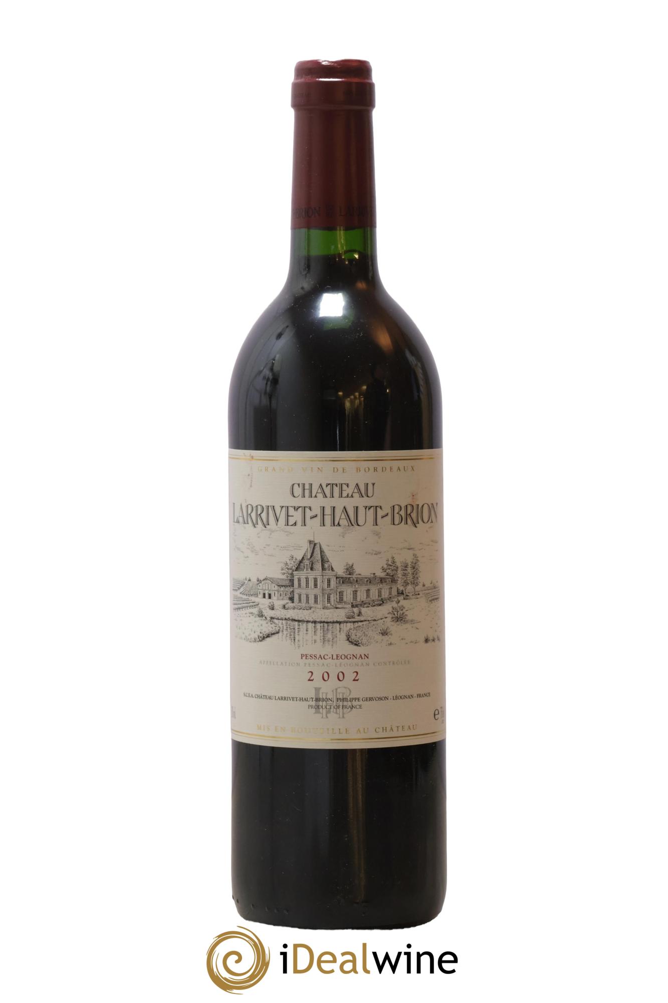 Château Larrivet Haut-Brion 2002 - Lot de 1 bouteille - 0