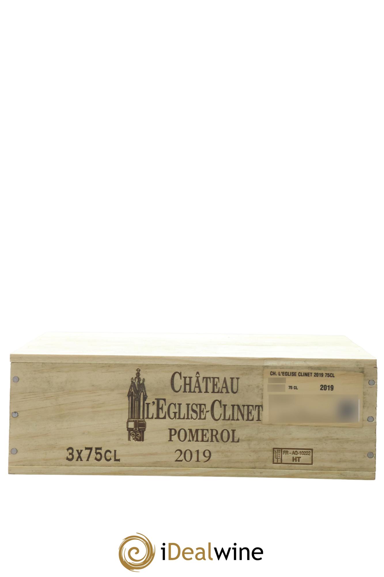 Château l' Église Clinet 2019 - Lotto di 3 bottiglie - 1