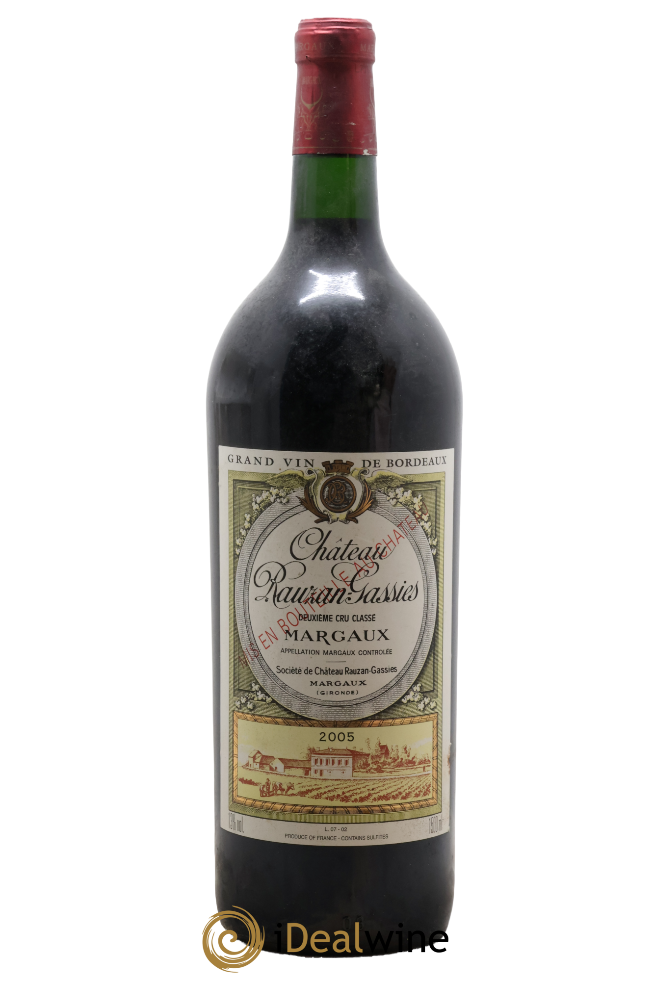Château Rauzan-Gassies 2ème Grand Cru Classé 2005 - Lotto di 1 magnum - 0