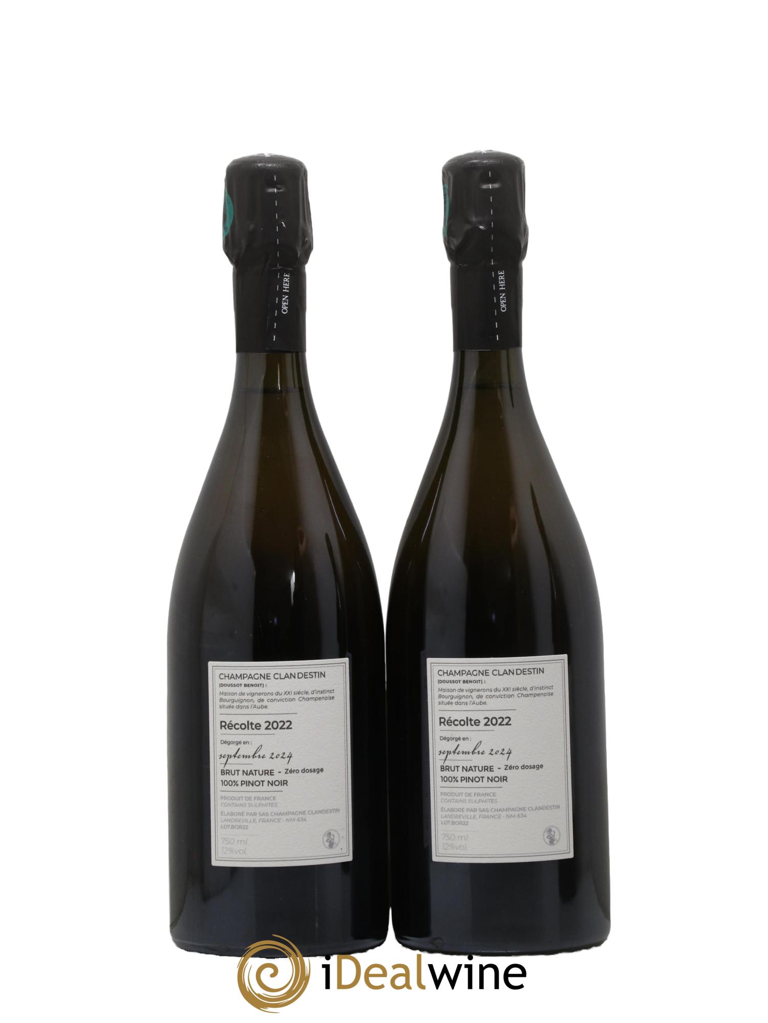 Boréal Brut Nature Clandestin 2022 - Lot de 2 bouteilles - 1