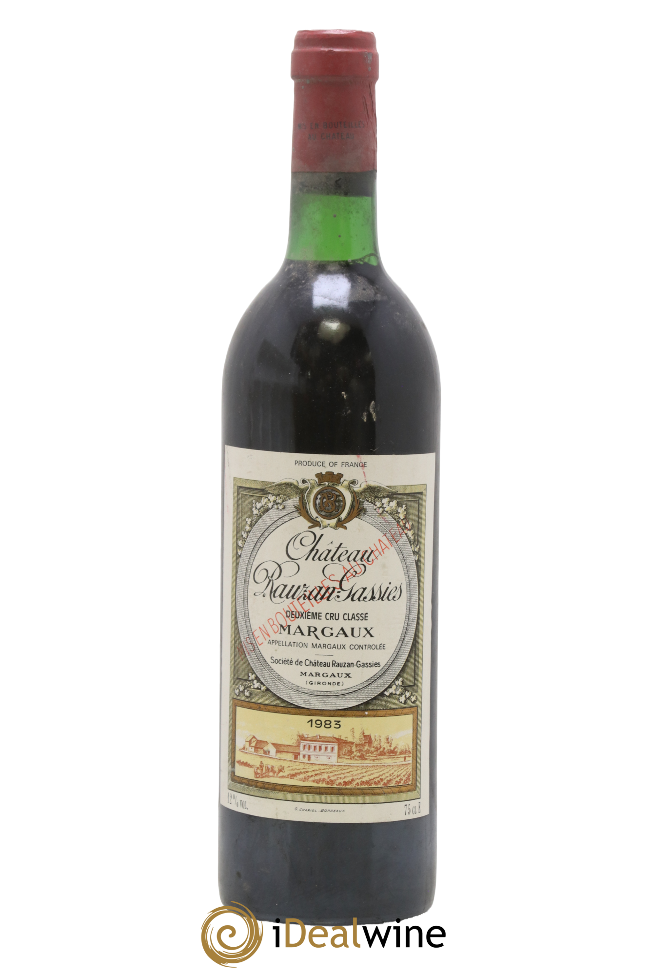 Château Rauzan-Gassies 2ème Grand Cru Classé 1983 - Lot de 1 bouteille - 0